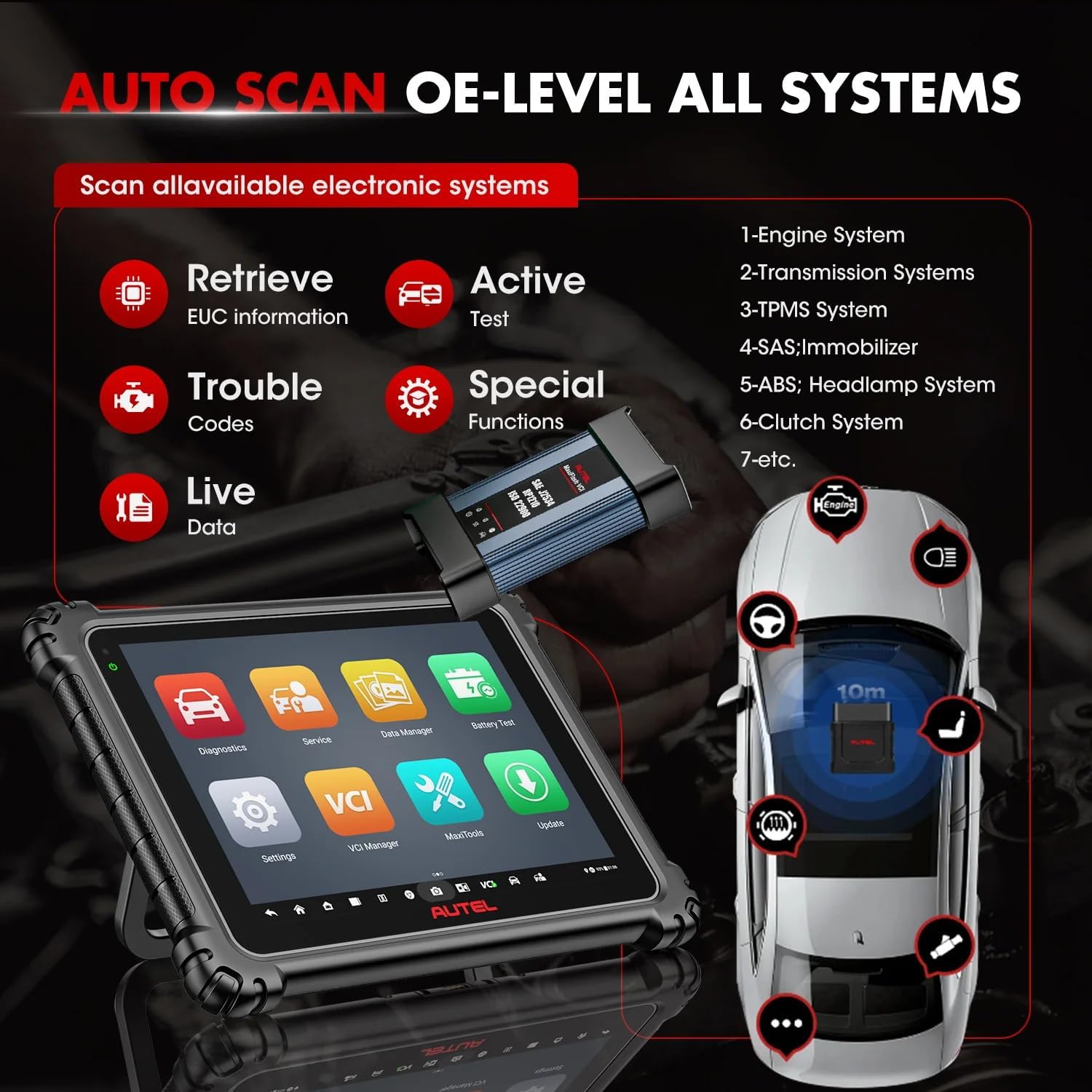 Autel MaxiCOM Ultra Lite Haut Diagnostic Auto