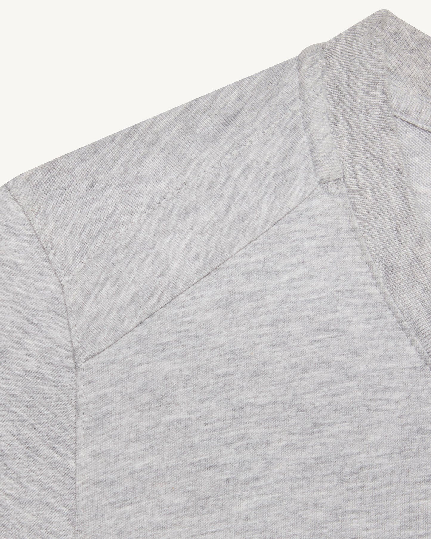 T-shirt col rond femme en coton Gris chiné Angel