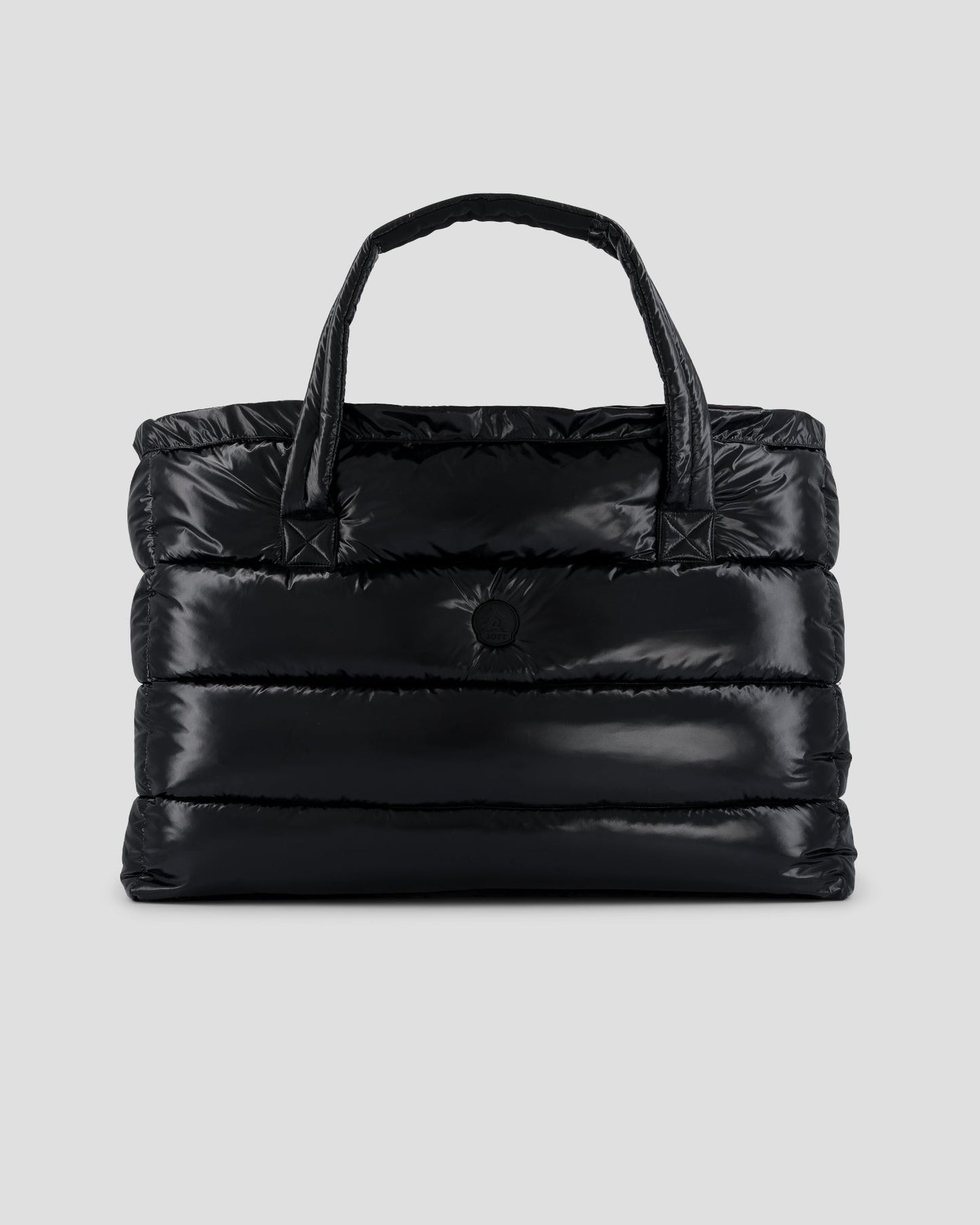 Maxi totebag laqué Noir Leina laquée