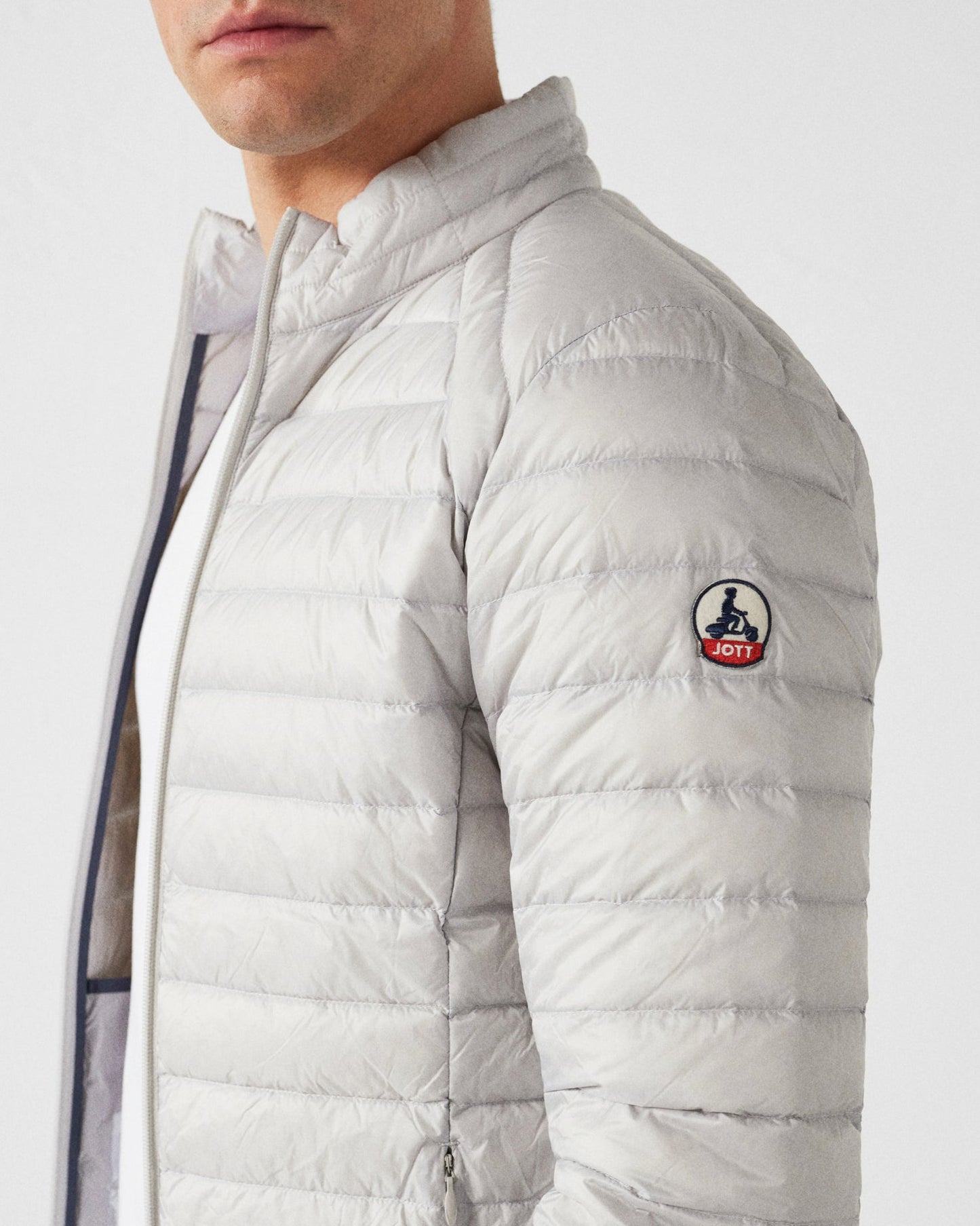 Doudoune légère Gris glace Mat