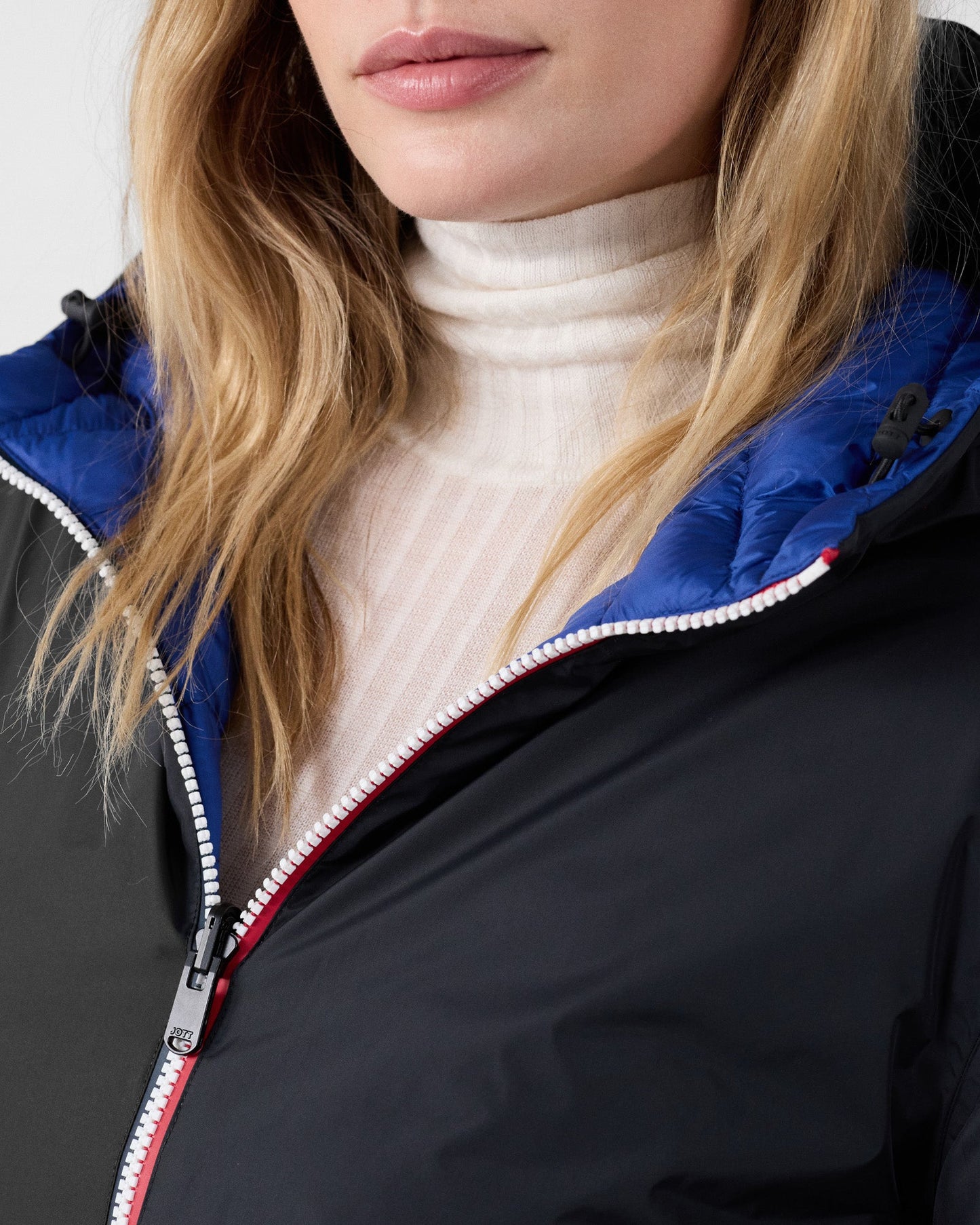 Doudoune réversible Noir/bleu cobalt Bergame