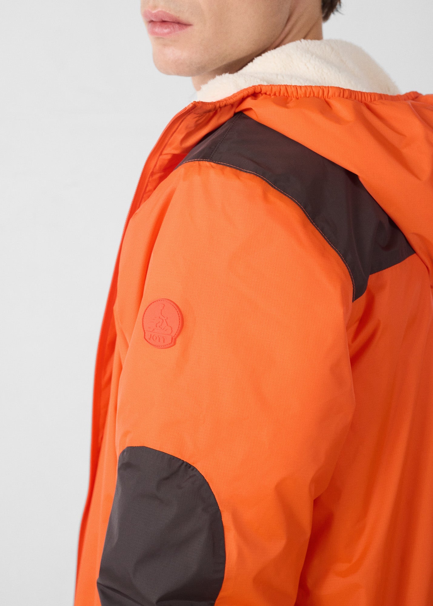 Imperméable sherpa long Rouge feu Hallin sherpa