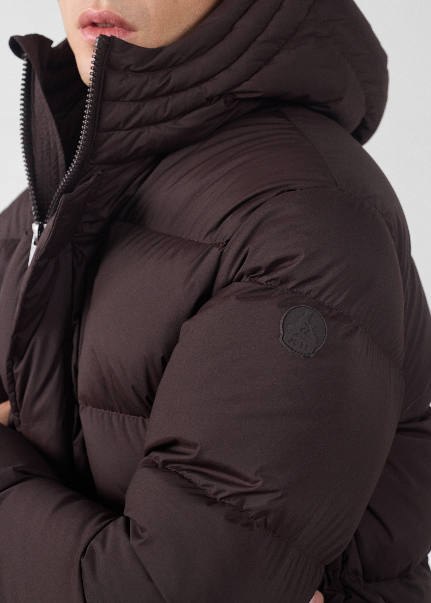 Doudoune Grand Froid stretch mi-longue Café noir Scott