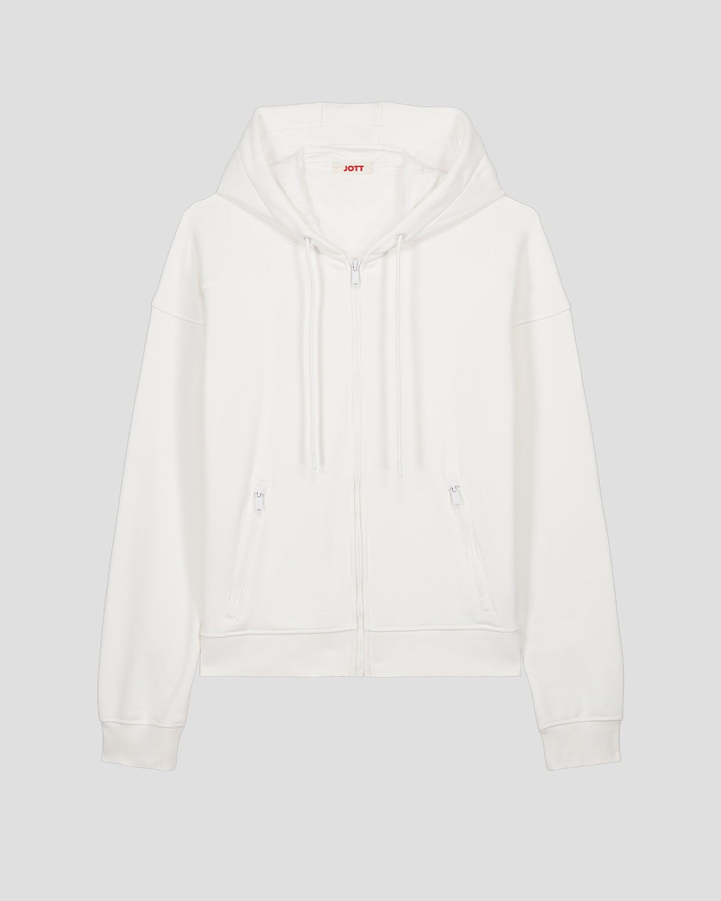 Veste zippée en molleton Blanc Leda