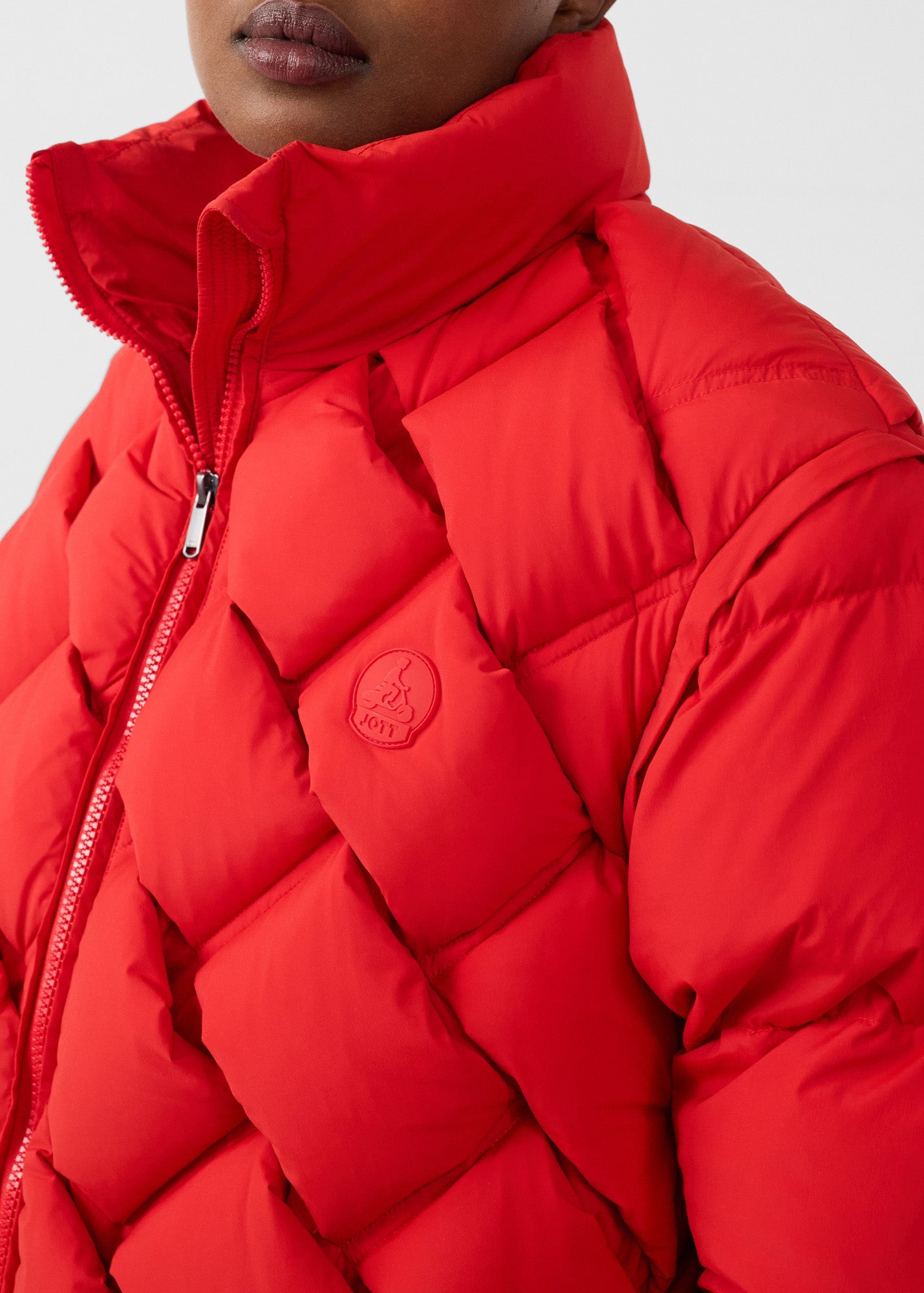 Doudoune Grand Froid puffer Rouge carmin Quinn shiny