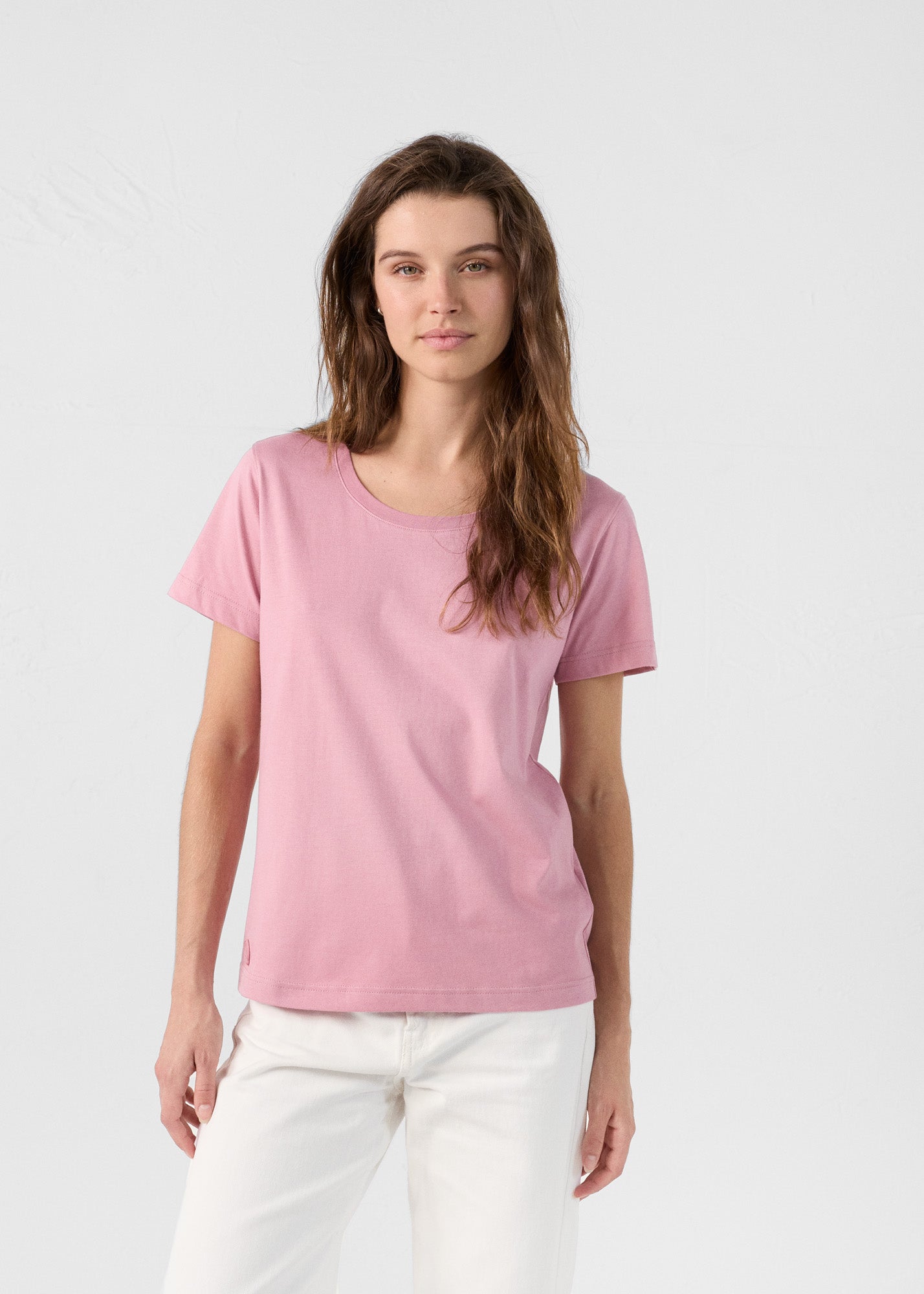 T-Shirt à col rond Rose antique Lucia