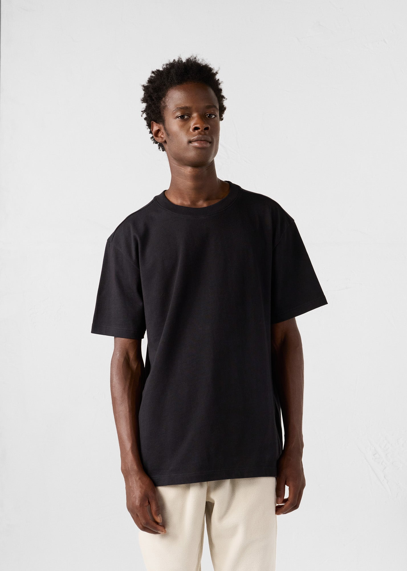 T-Shirt à col rond Noir Andrea