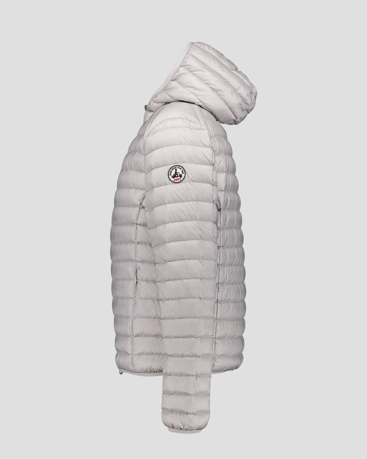 Doudoune légère à capuche Gris glace Nico