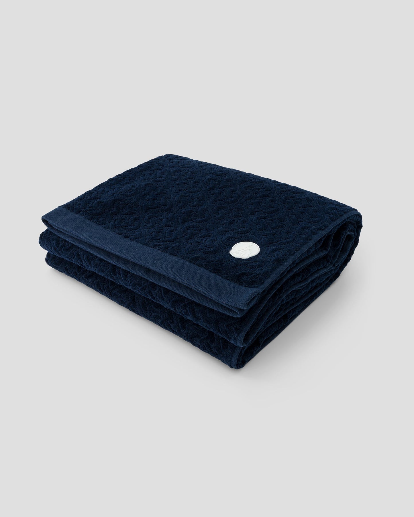 Serviette de plage en éponge Marine Noam