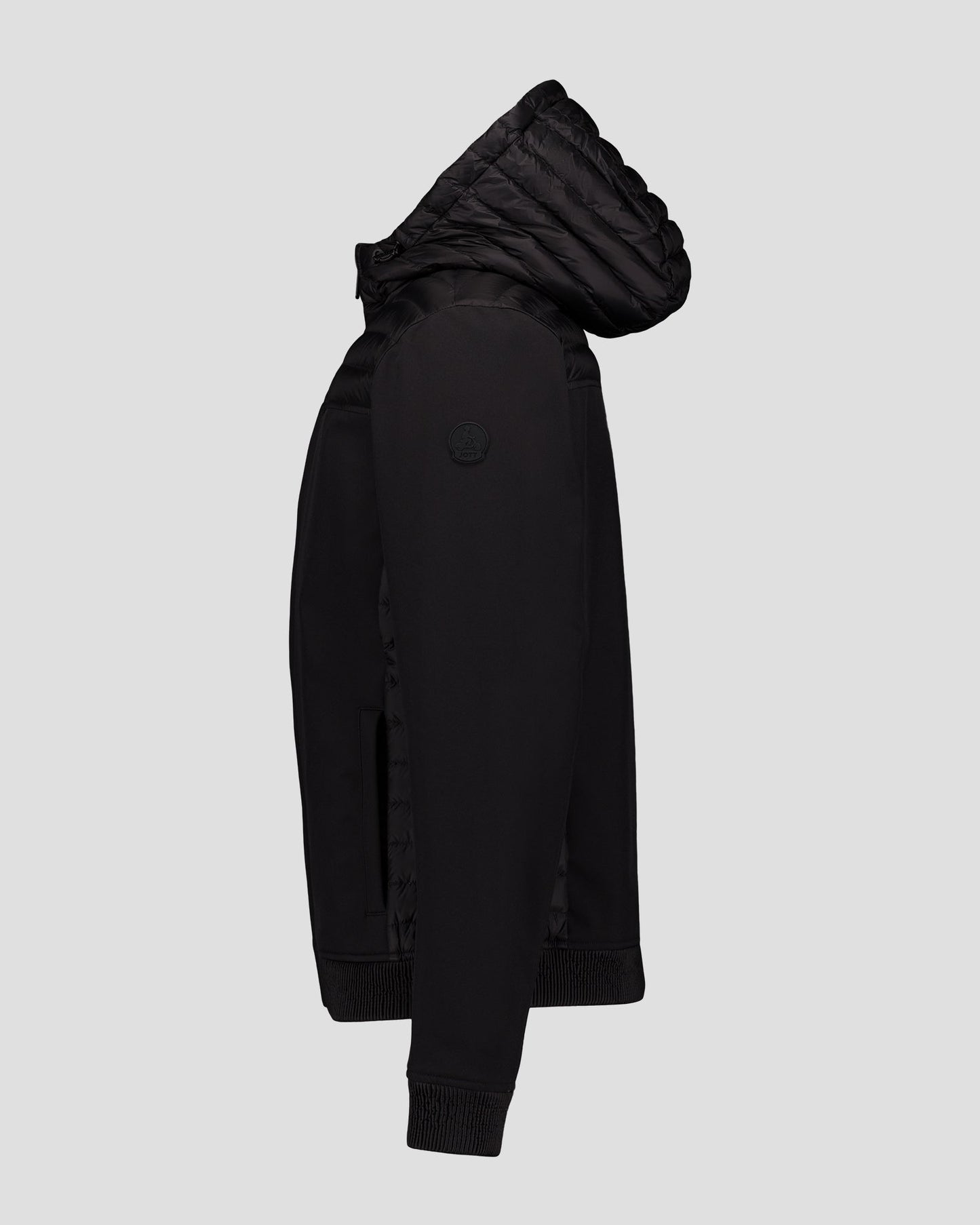 Doudoune bi-matière softshell Noir Paco 2.0