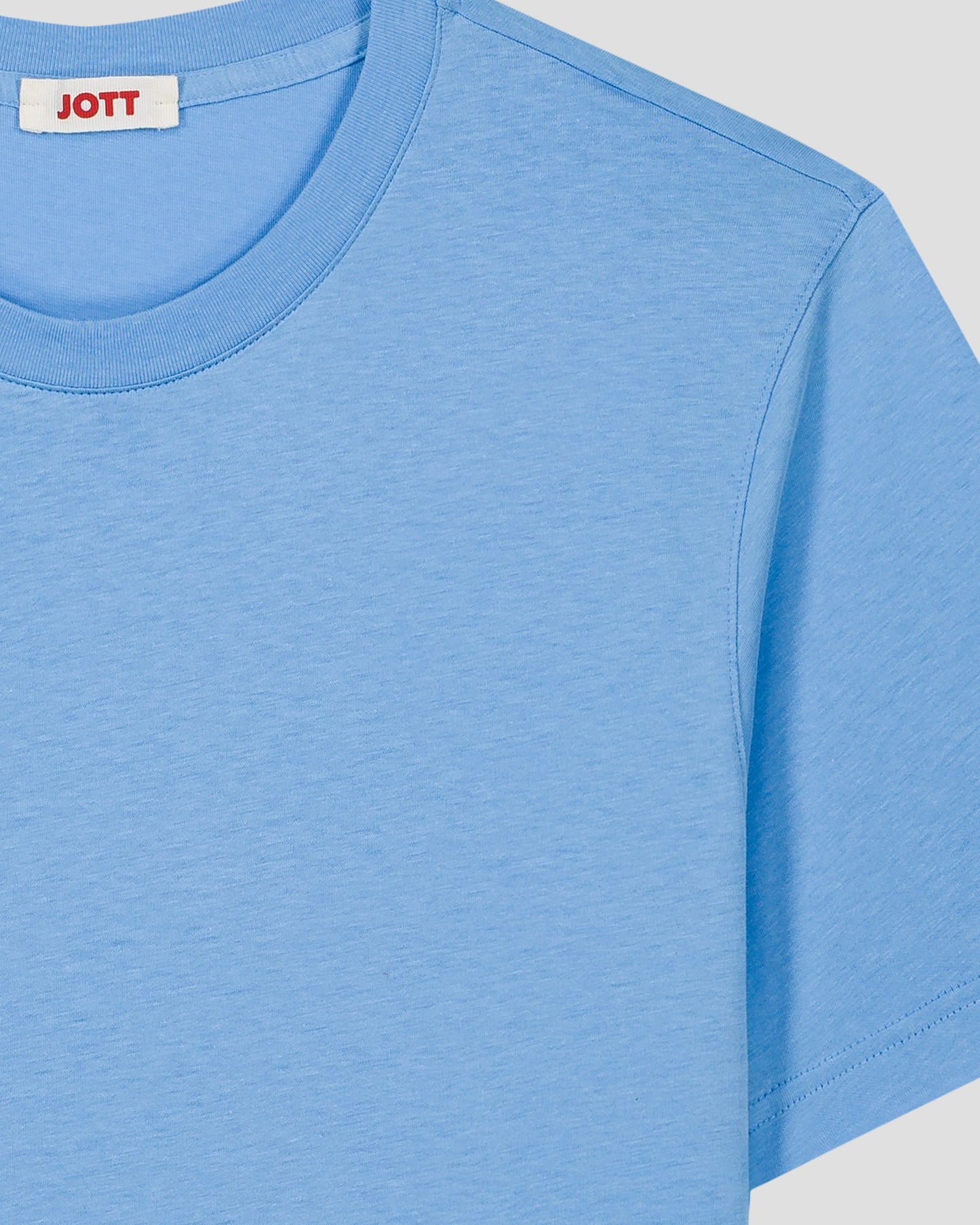 T-Shirt à col rond Bleu cristal Petro