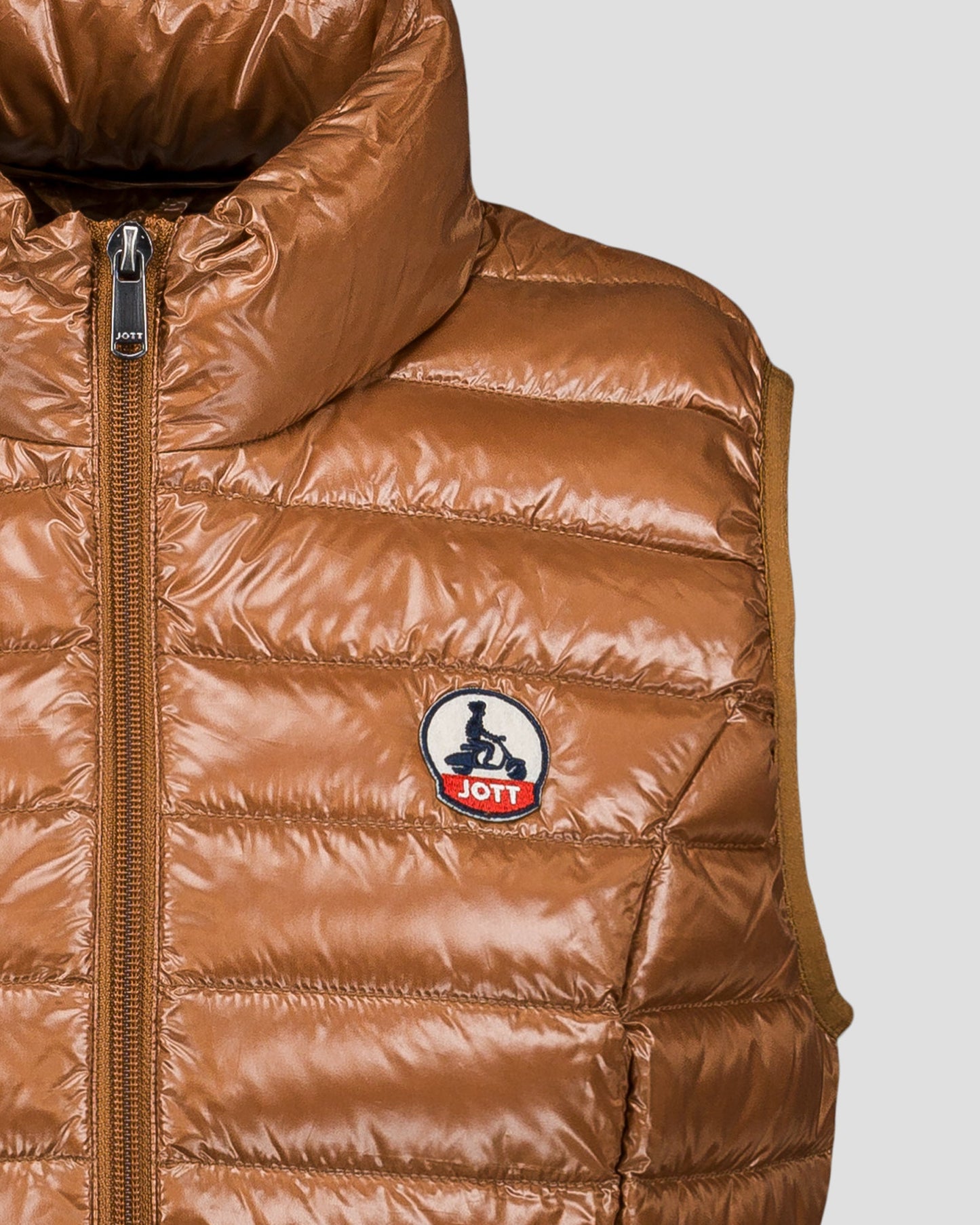 Doudoune légère sans manches Sucre roux Seda shiny