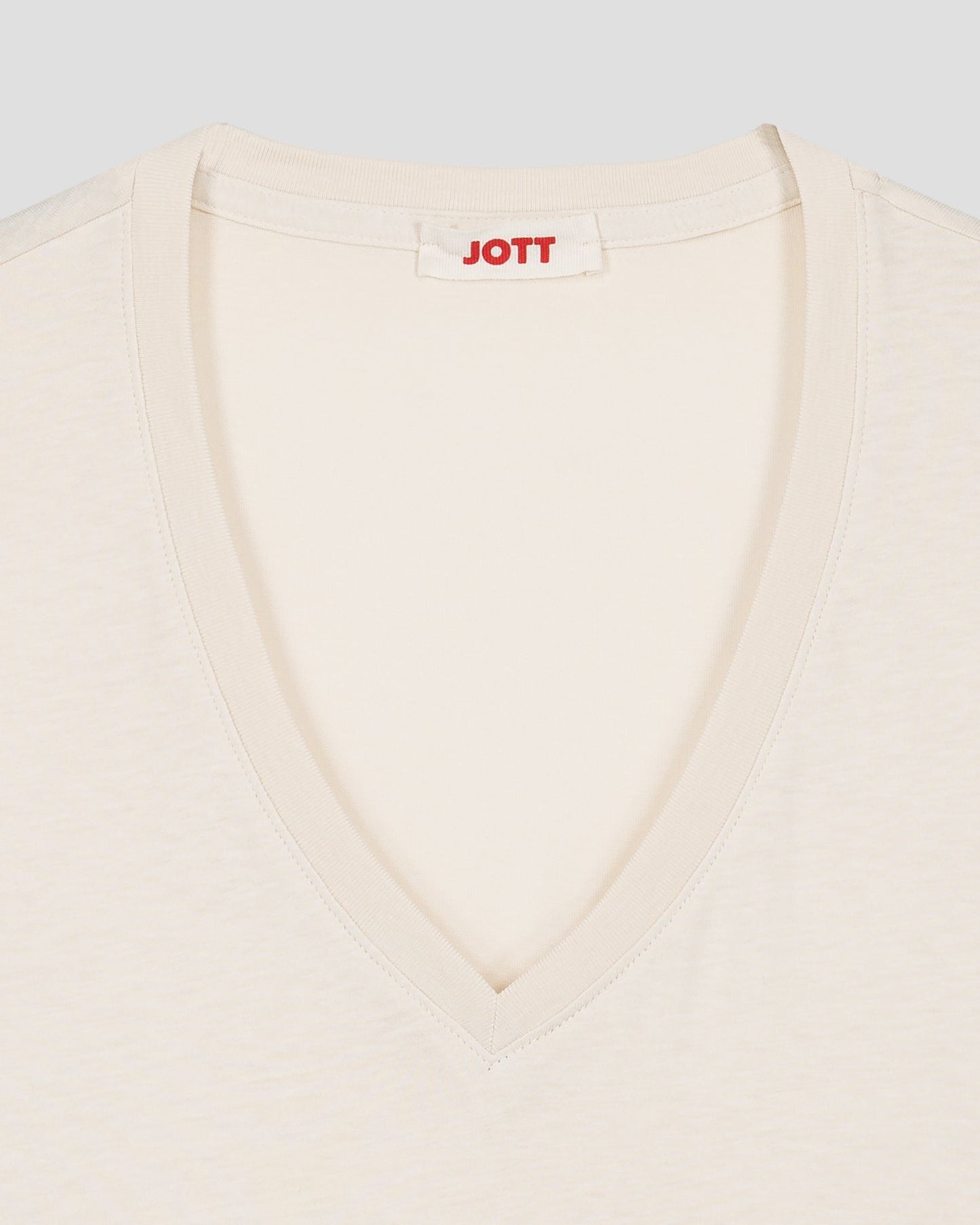 T-Shirt col V Naturel Sofy