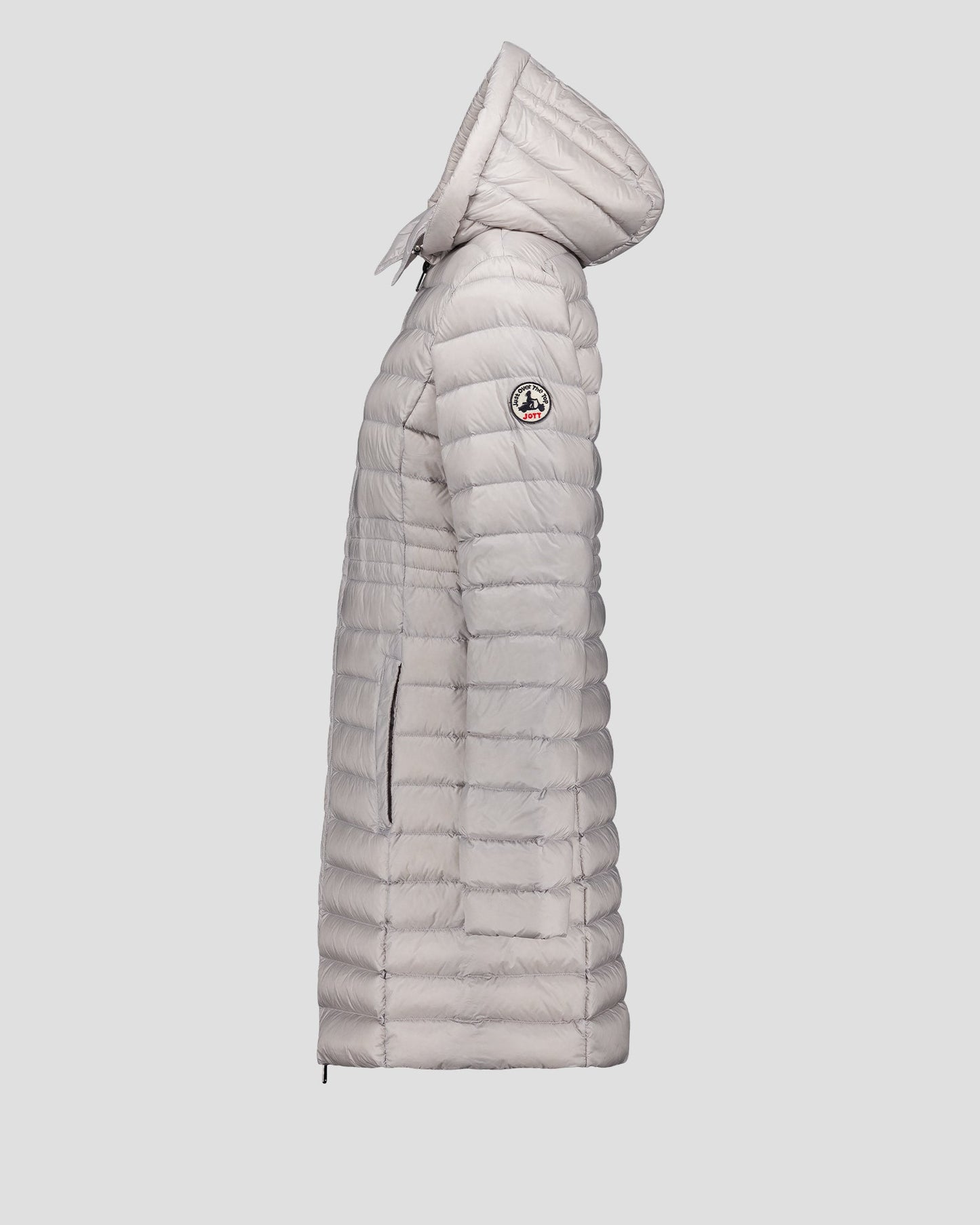 Doudoune longue à capuche Gris glace Vero 2.0