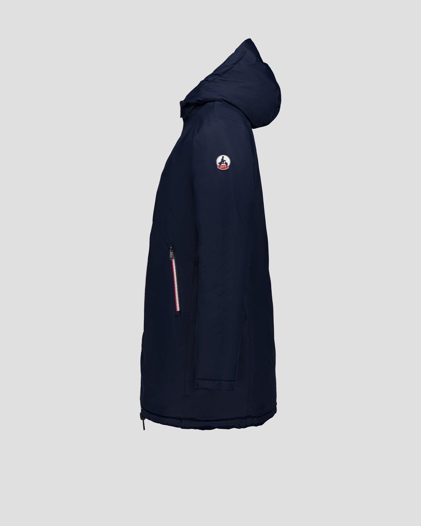 Doudoune longue réversible Marine/rose pétale Verone