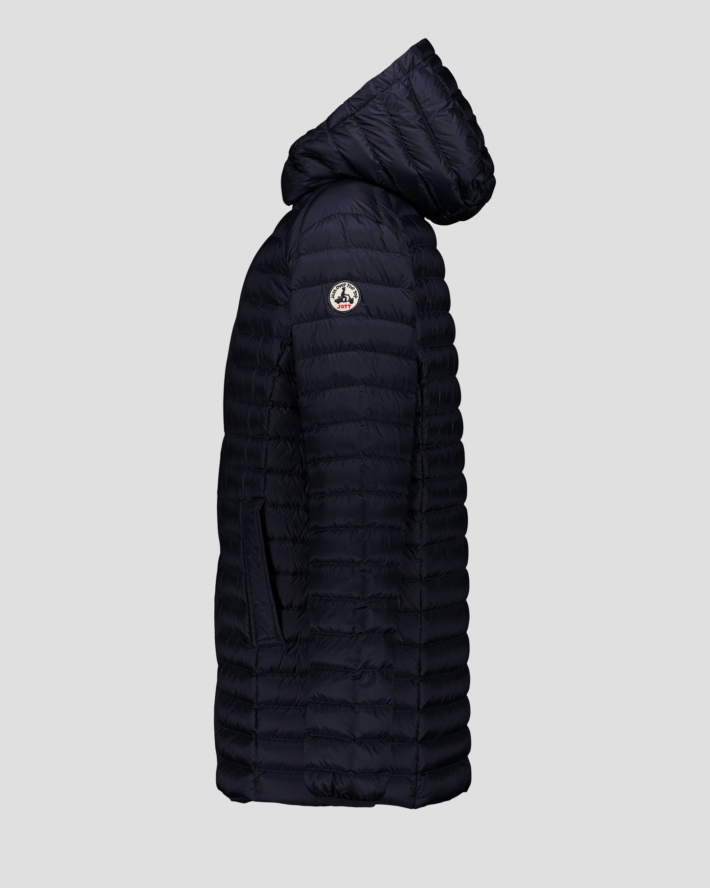 Doudoune mi-longue à capuche Marine Xavier