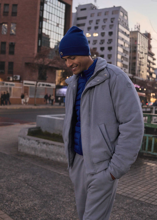 Bomber en jersey Gris souris Hank