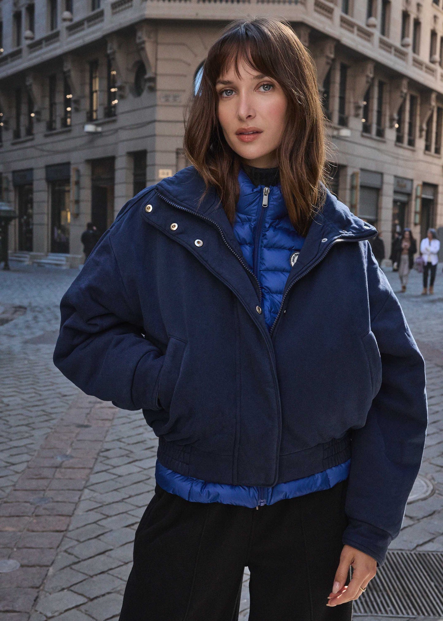 Bomber en jersey Marine Dory