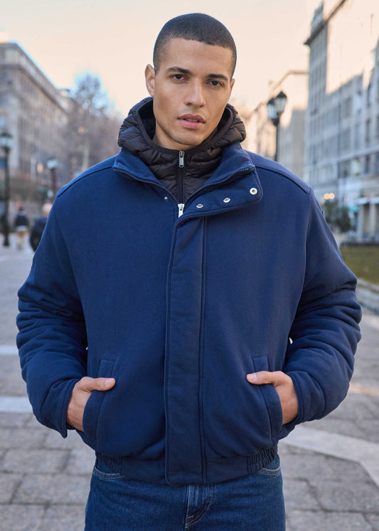 Bomber en jersey Marine Hank