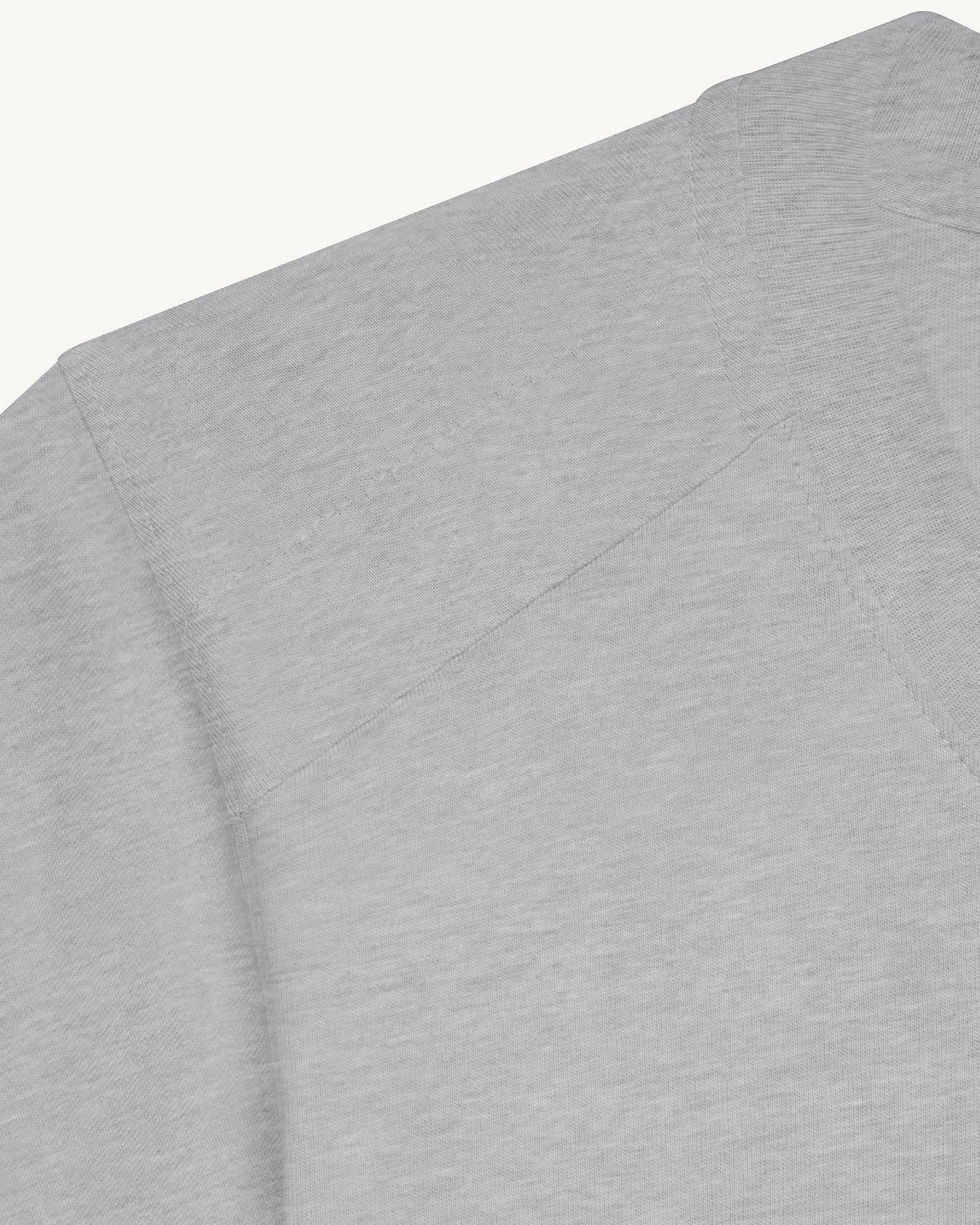 T-shirt col rond femme en coton Gris chiné Angel