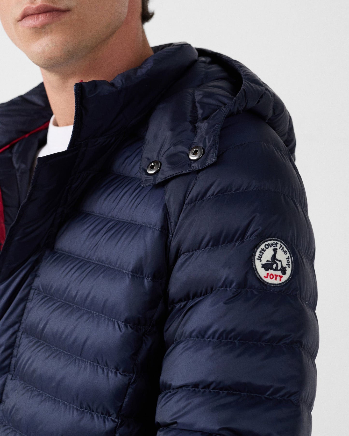 Doudoune mi-longue à capuche Marine Xavier