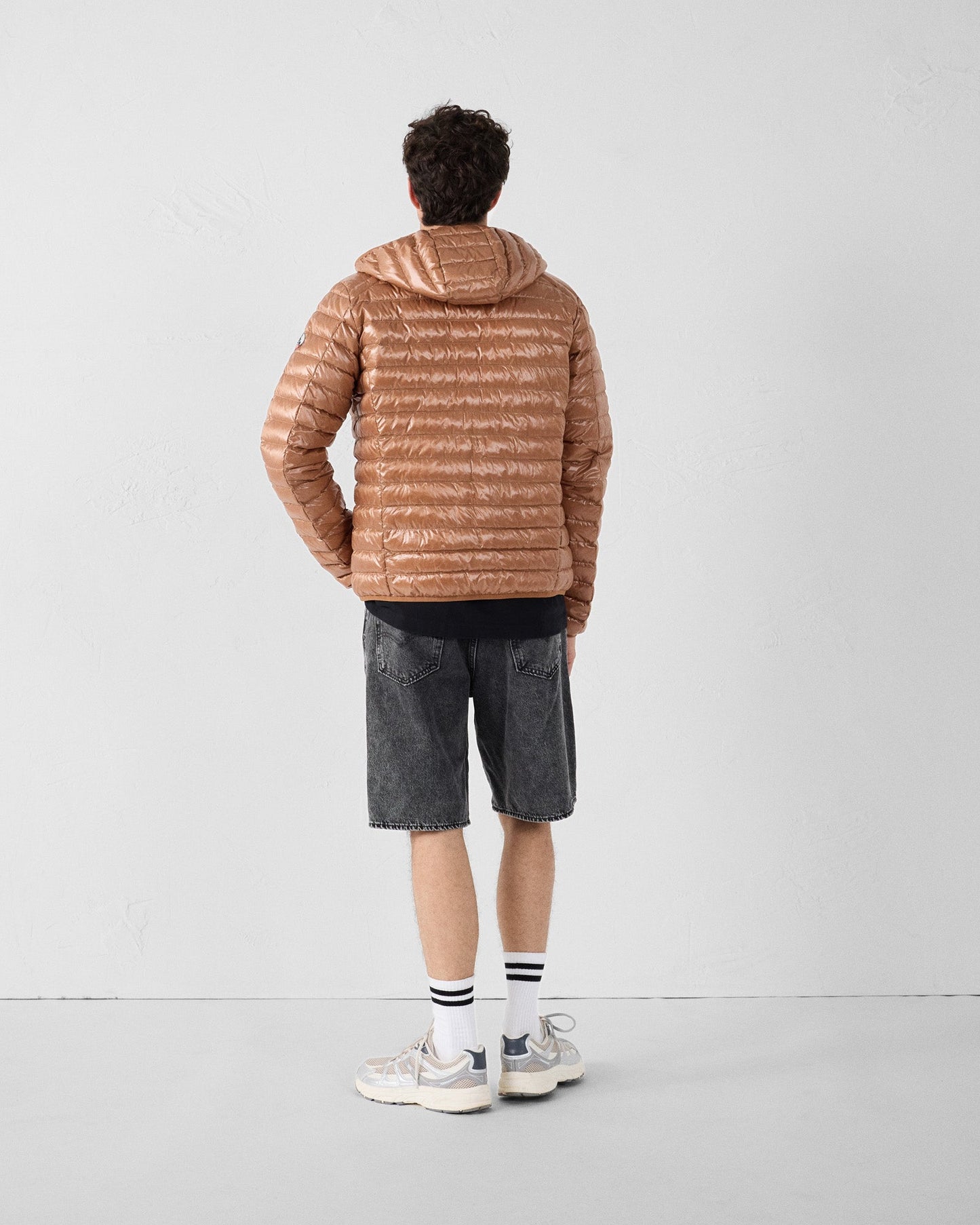 Doudoune légère à capuche Sucre roux Nico shiny