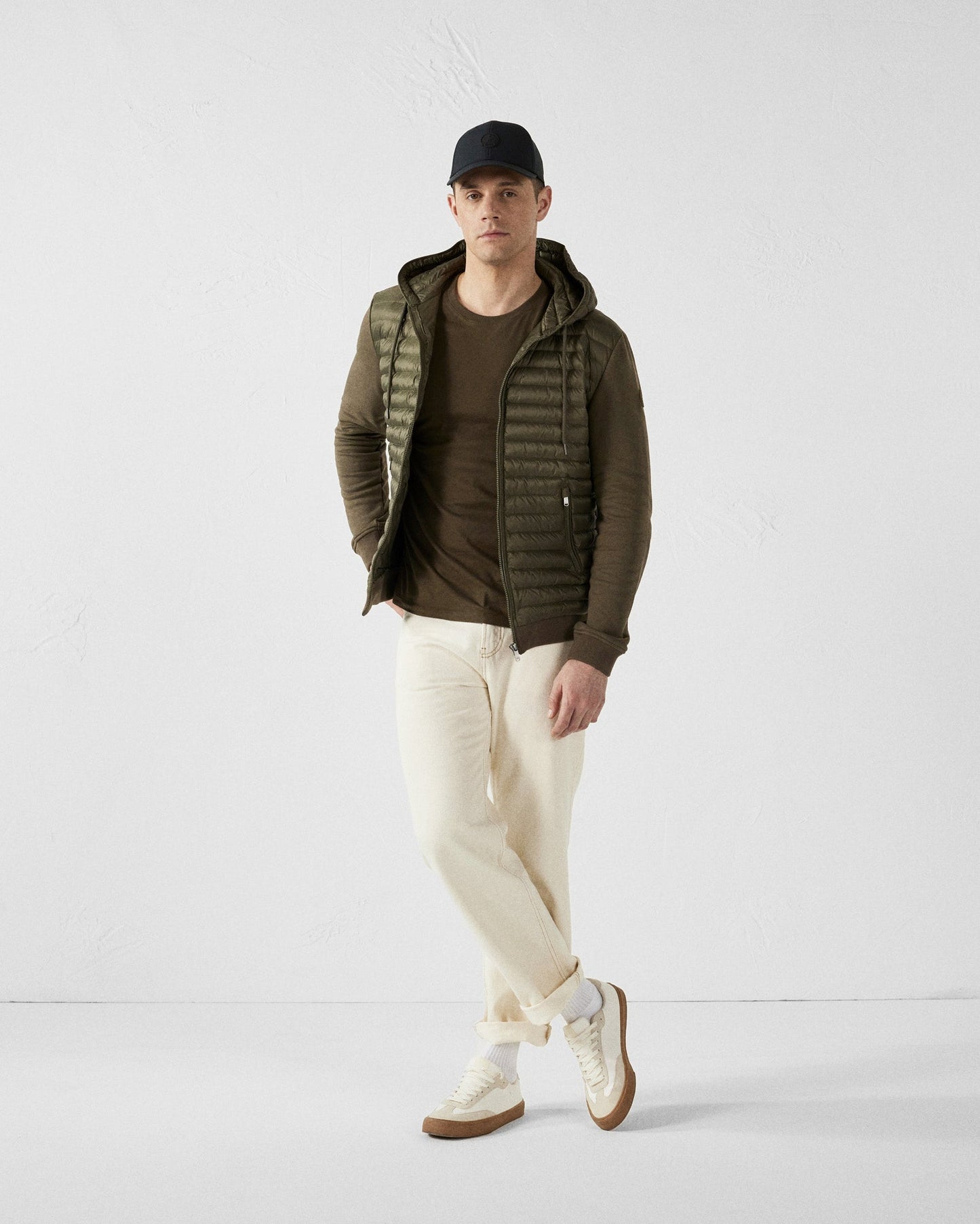 Veste bi-matière à capuche Army Gummy 2.0
