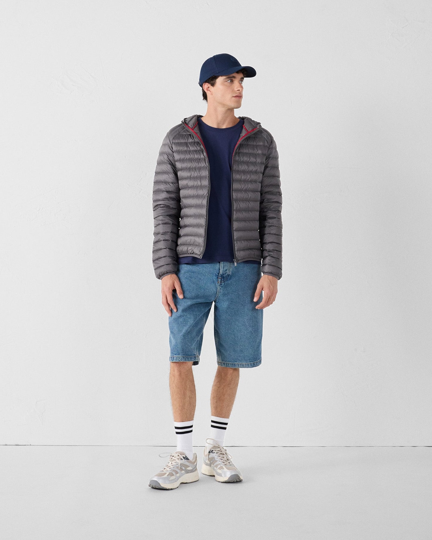 Doudoune légère à capuche Anthracite Nico