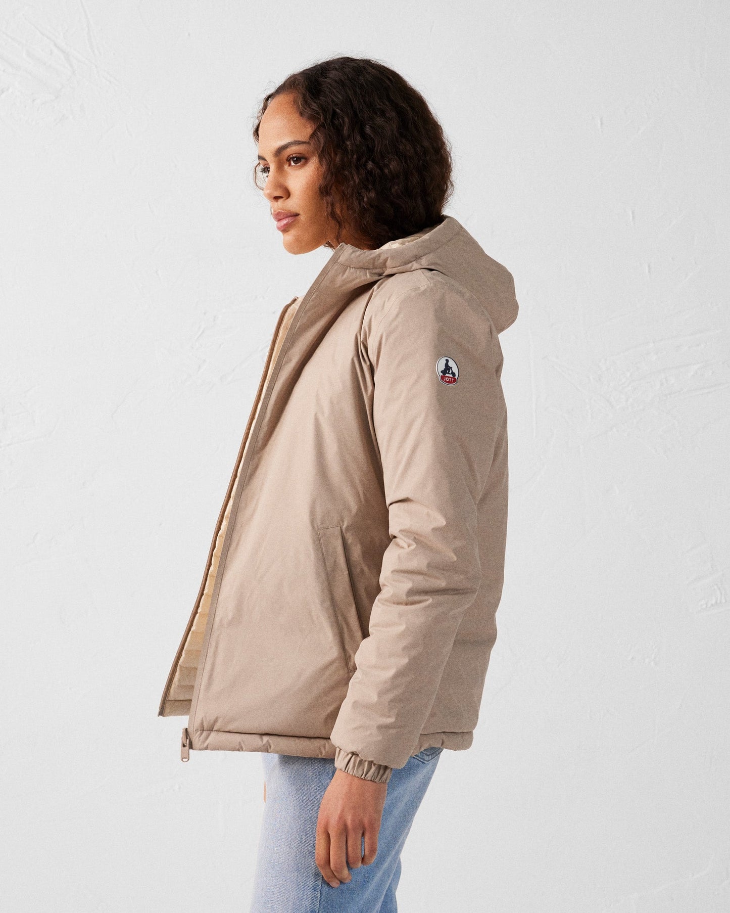 Doudoune réversible à capuche Ultralight Beige/Sable Bangkok 2.0