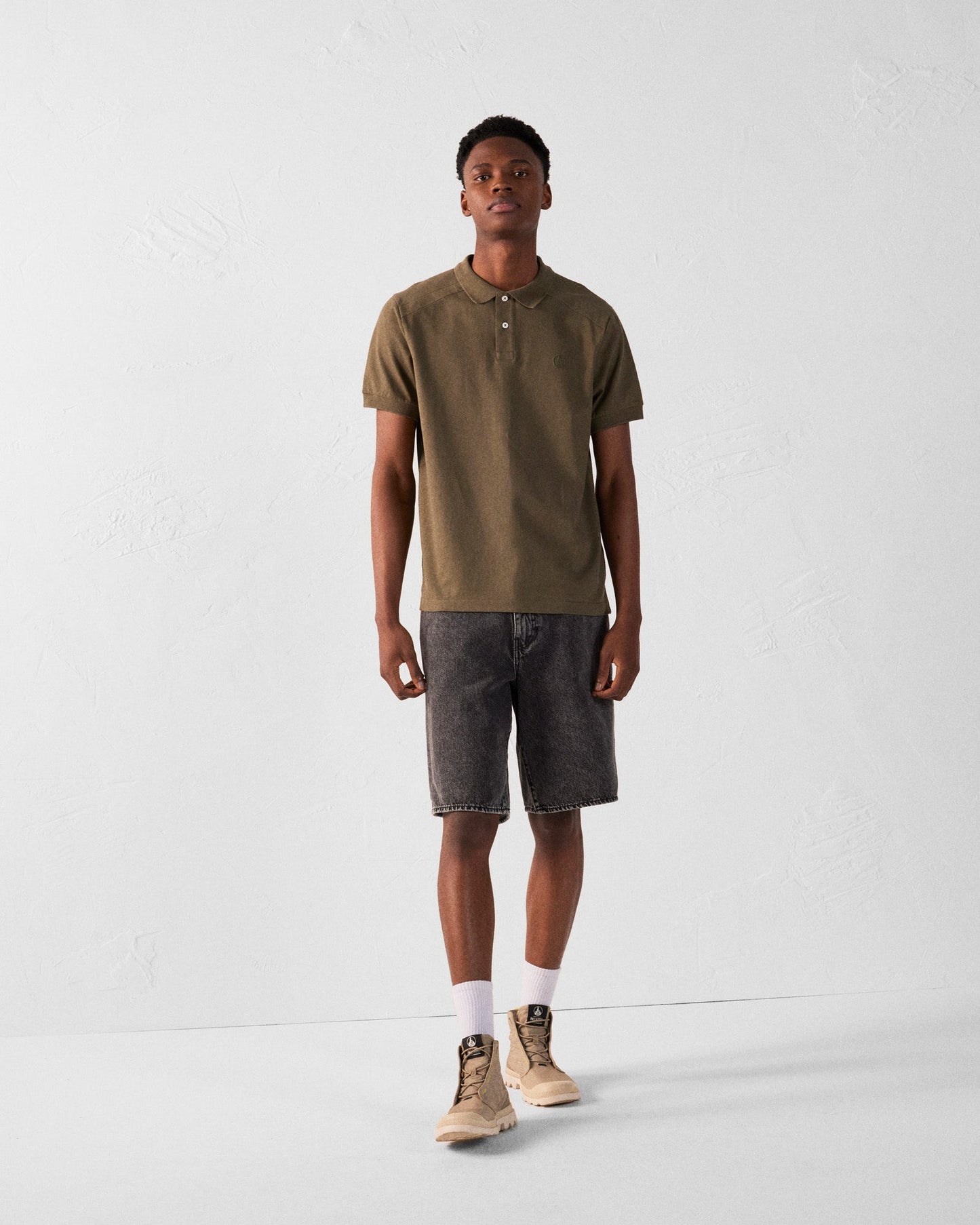 Polo en coton Army Alvaro