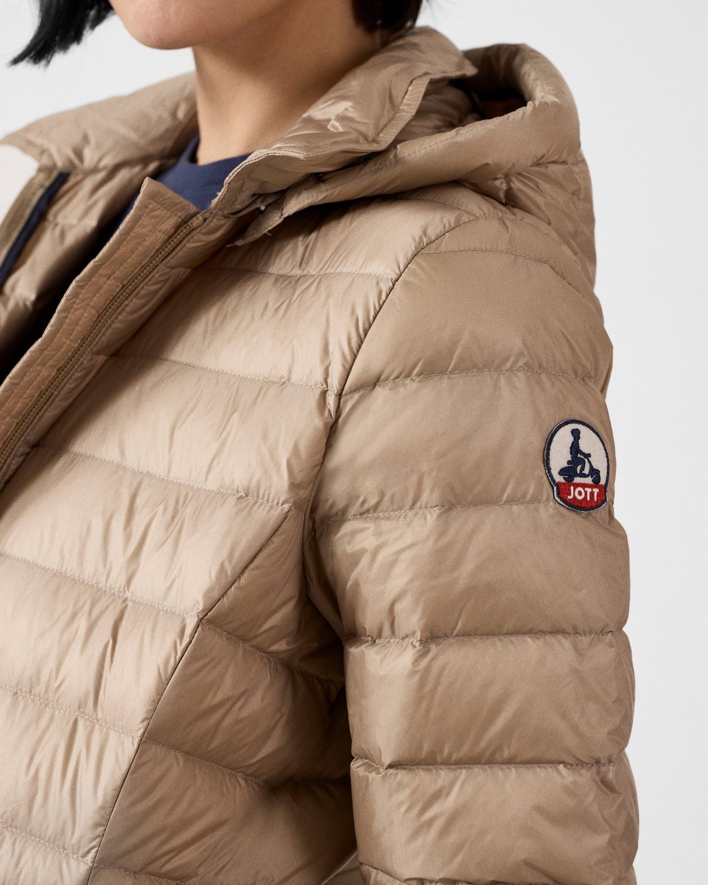 Doudoune longue à capuche Beige Vero 2.0