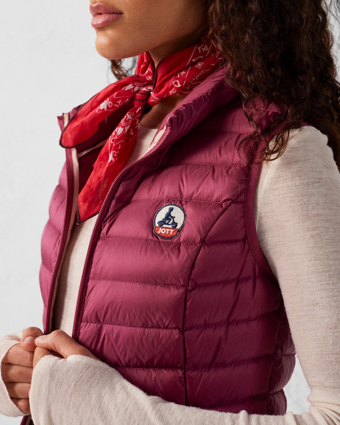 Doudoune légère sans manches Prune Seda