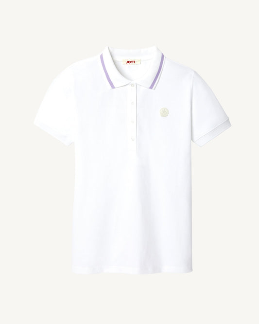 Polo stretch Blanc Gaia