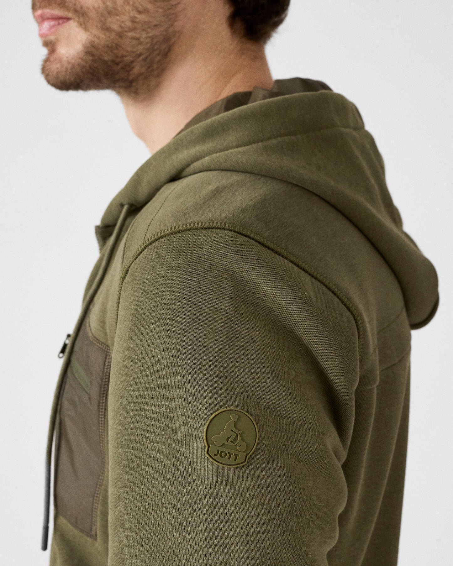 Veste zippée en coton Army Hector