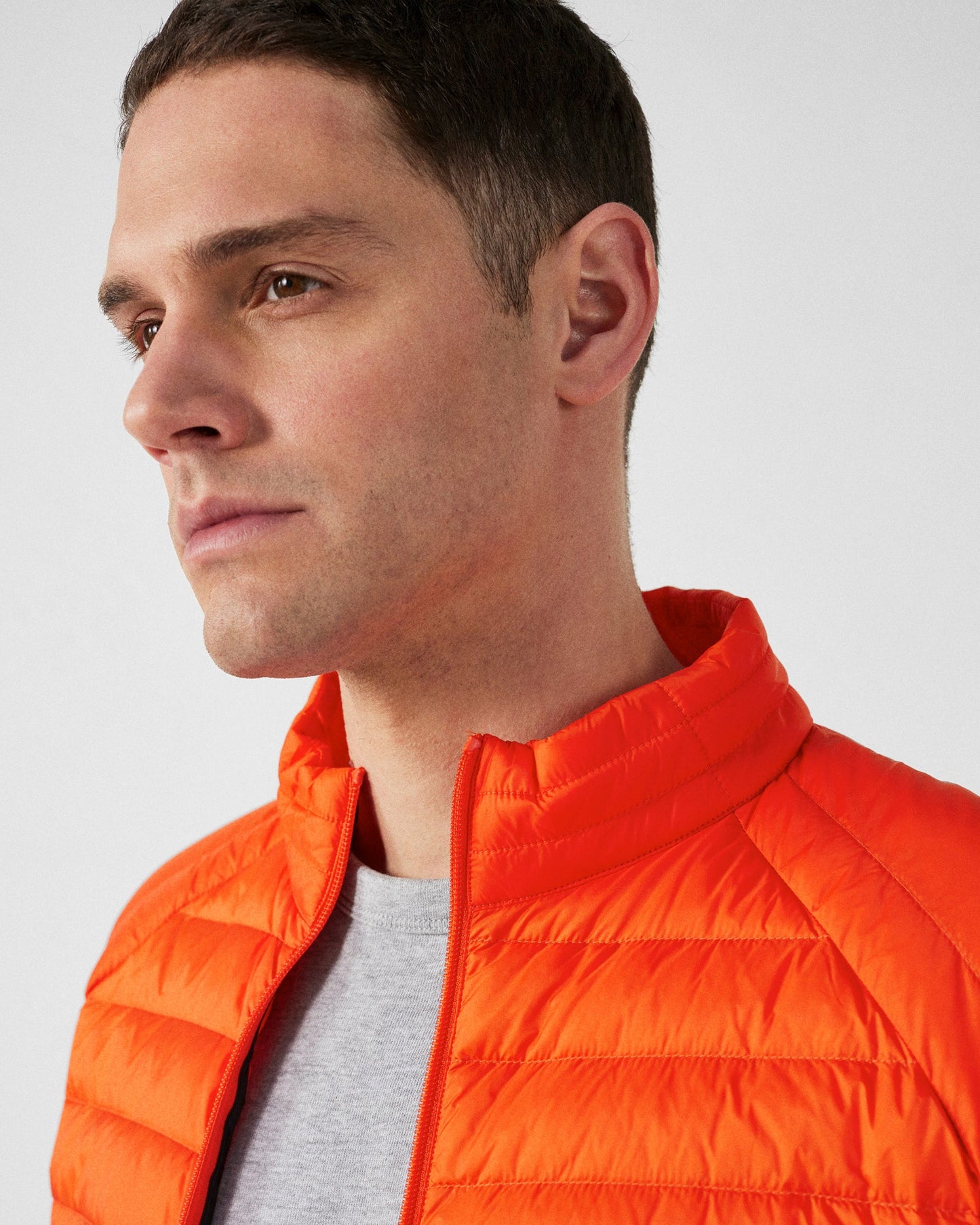 Doudoune légère Rouge feu Mat