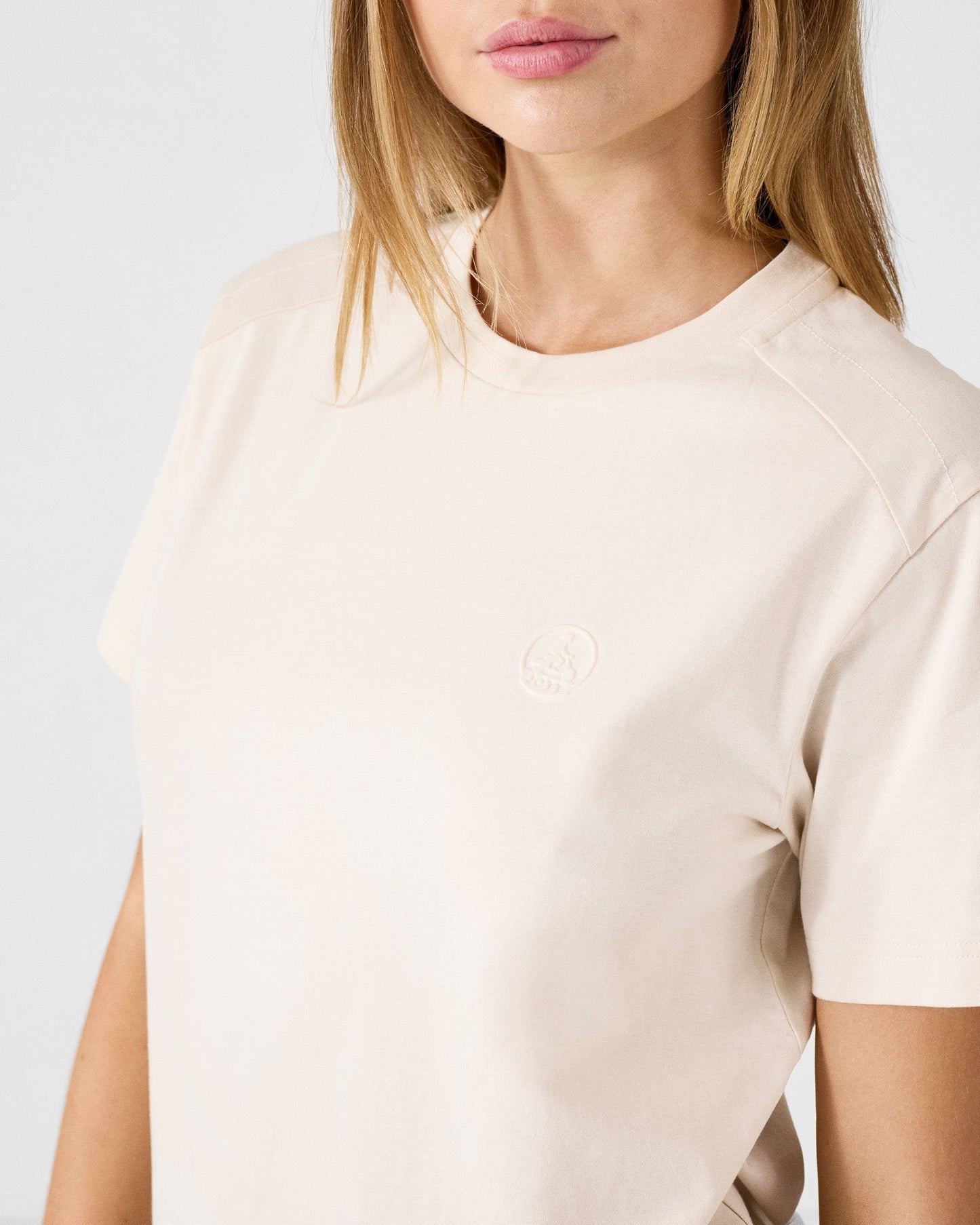 T-shirt col rond en coton Sable Espar