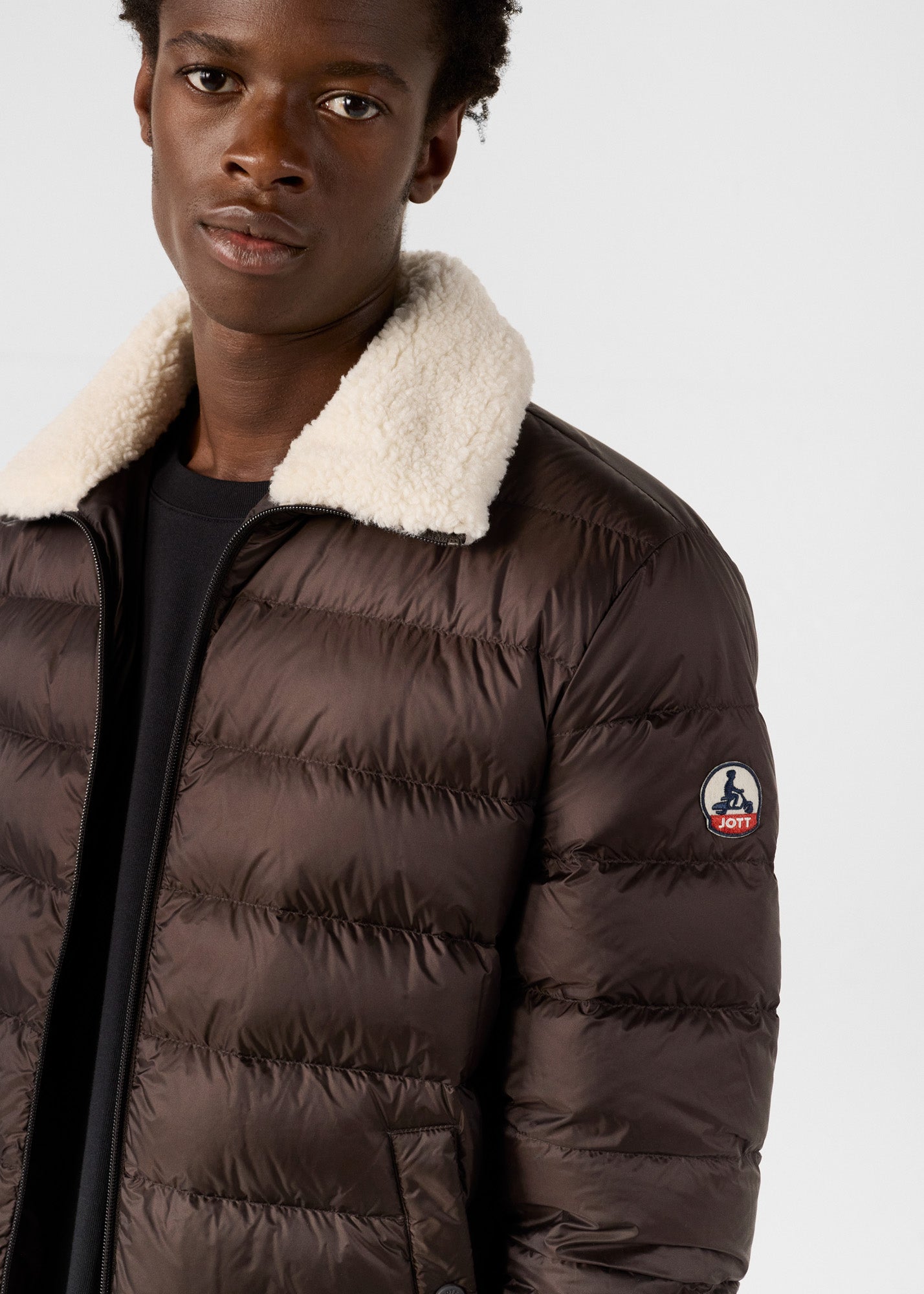 Doudoune aviateur Café noir Chuck