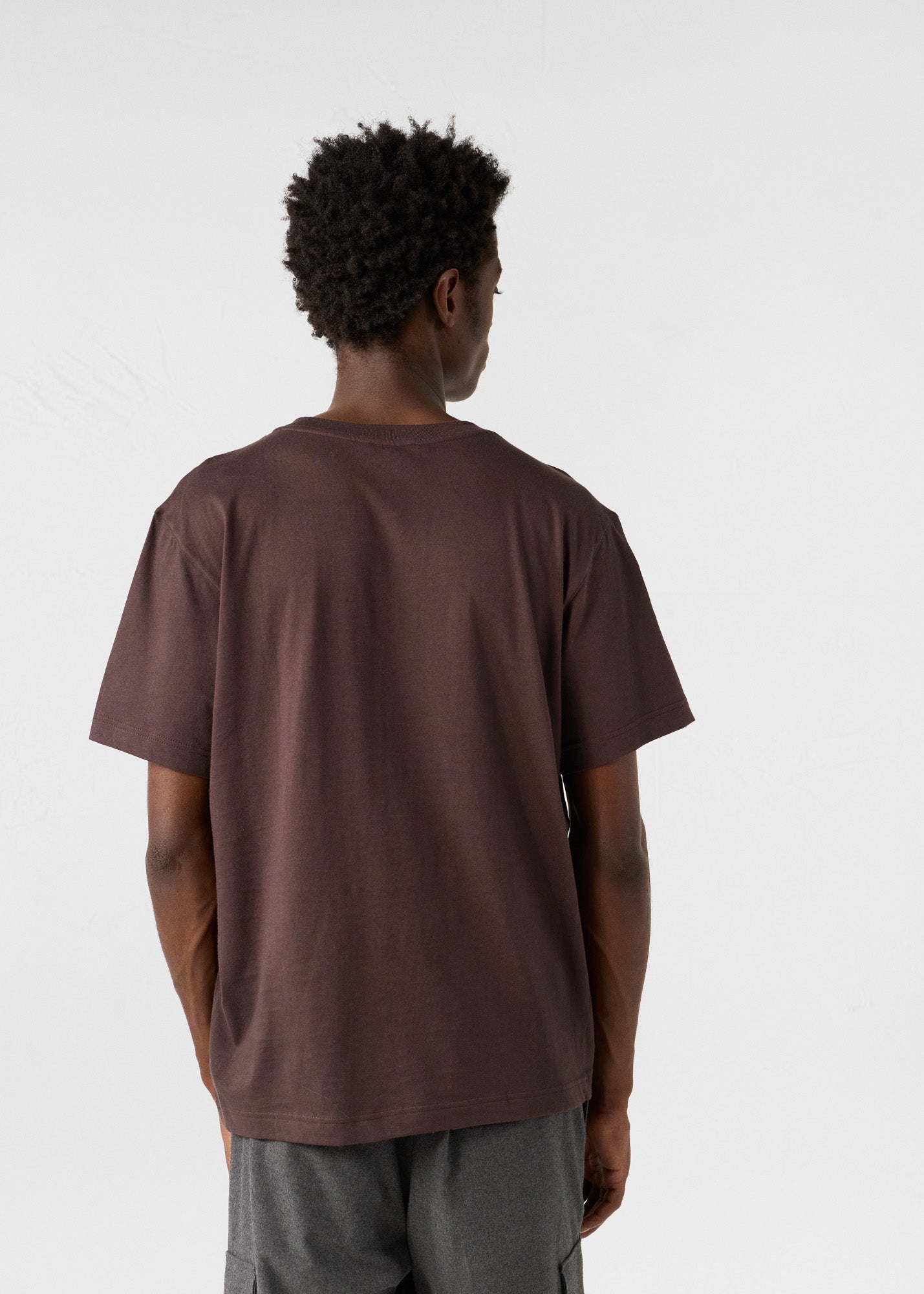 T-Shirt à col rond Café noir Petro