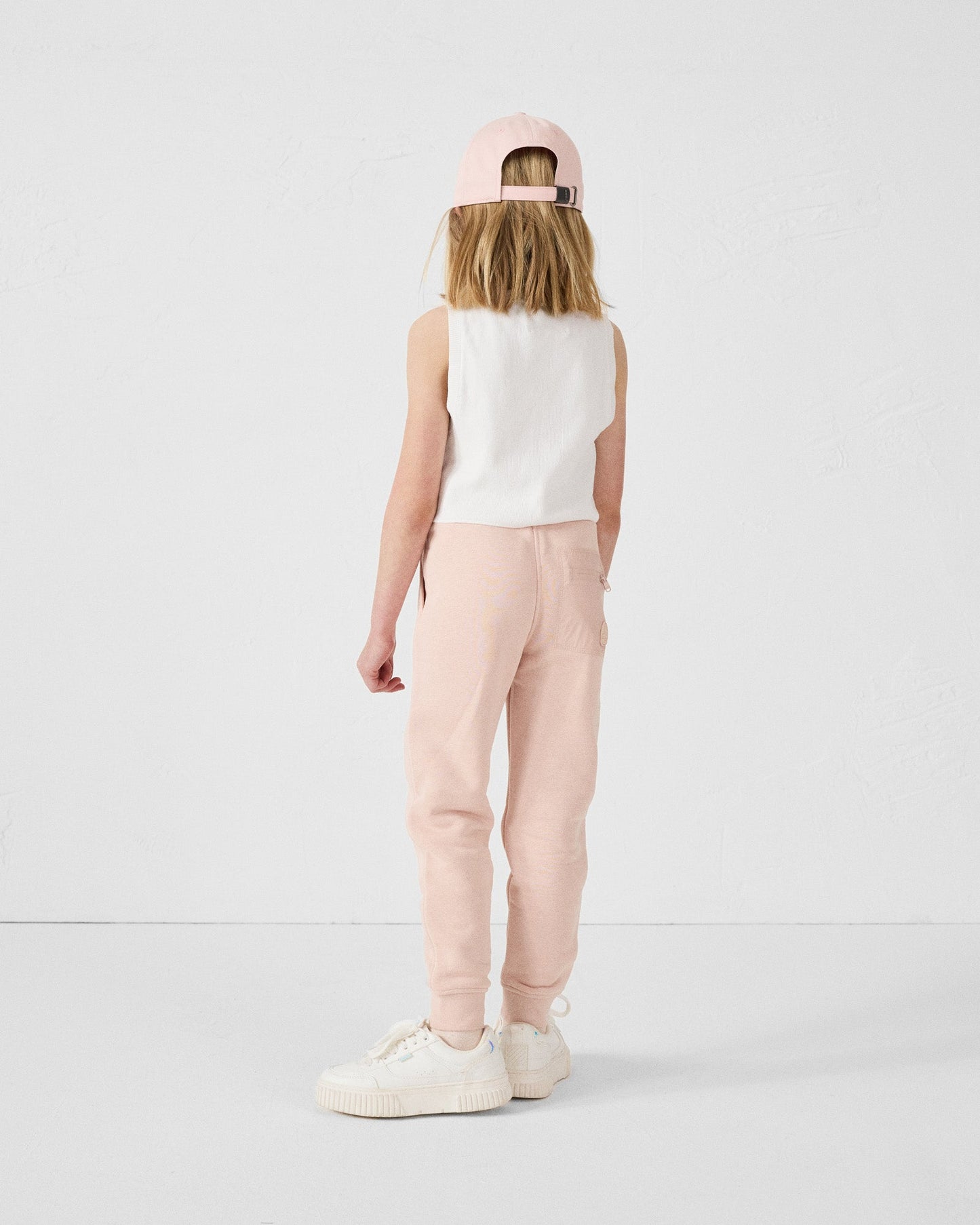 Pantalon de sport enfant en coton Pêche clair Matchu 2.0