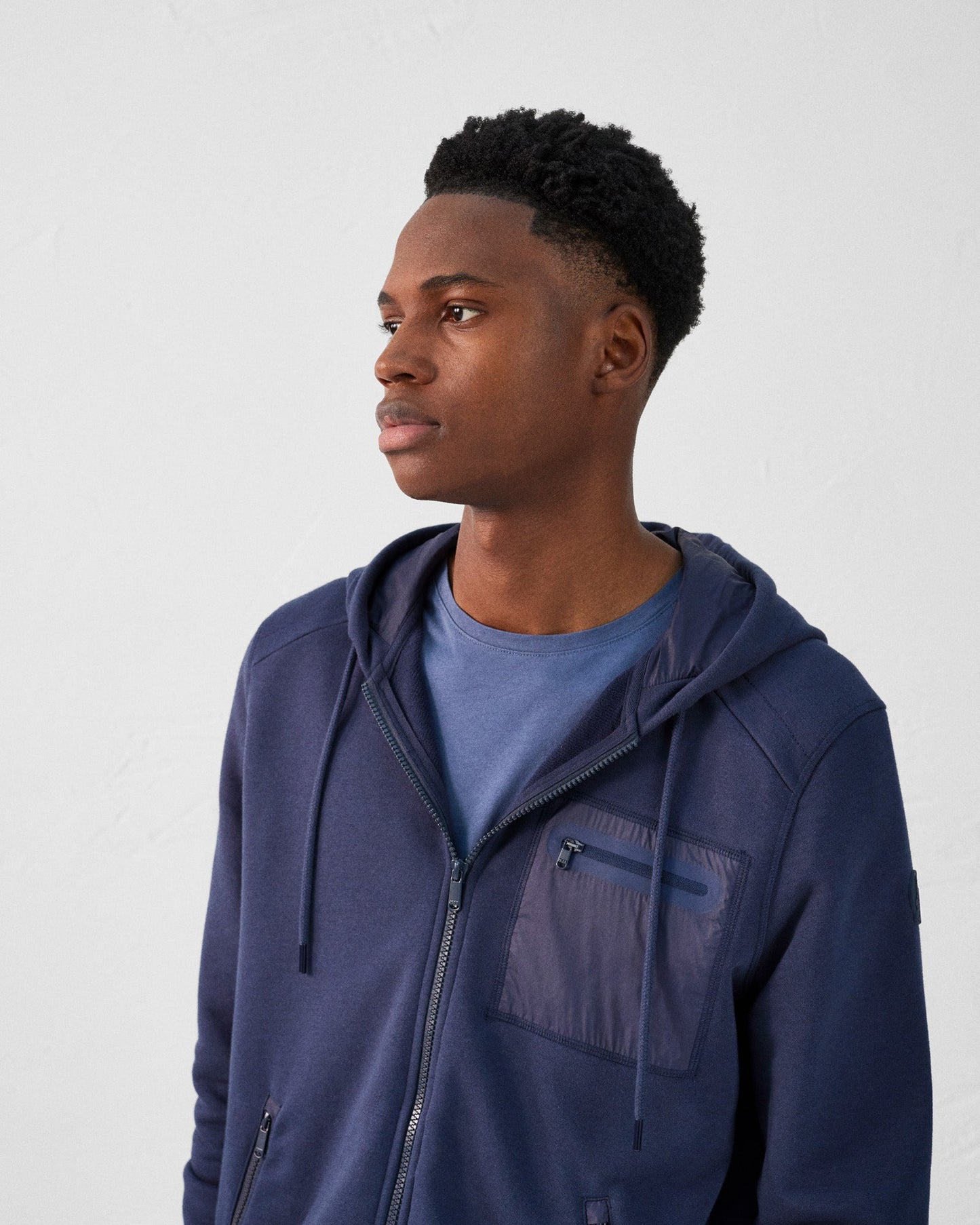 Veste zippée en coton Marine Hector