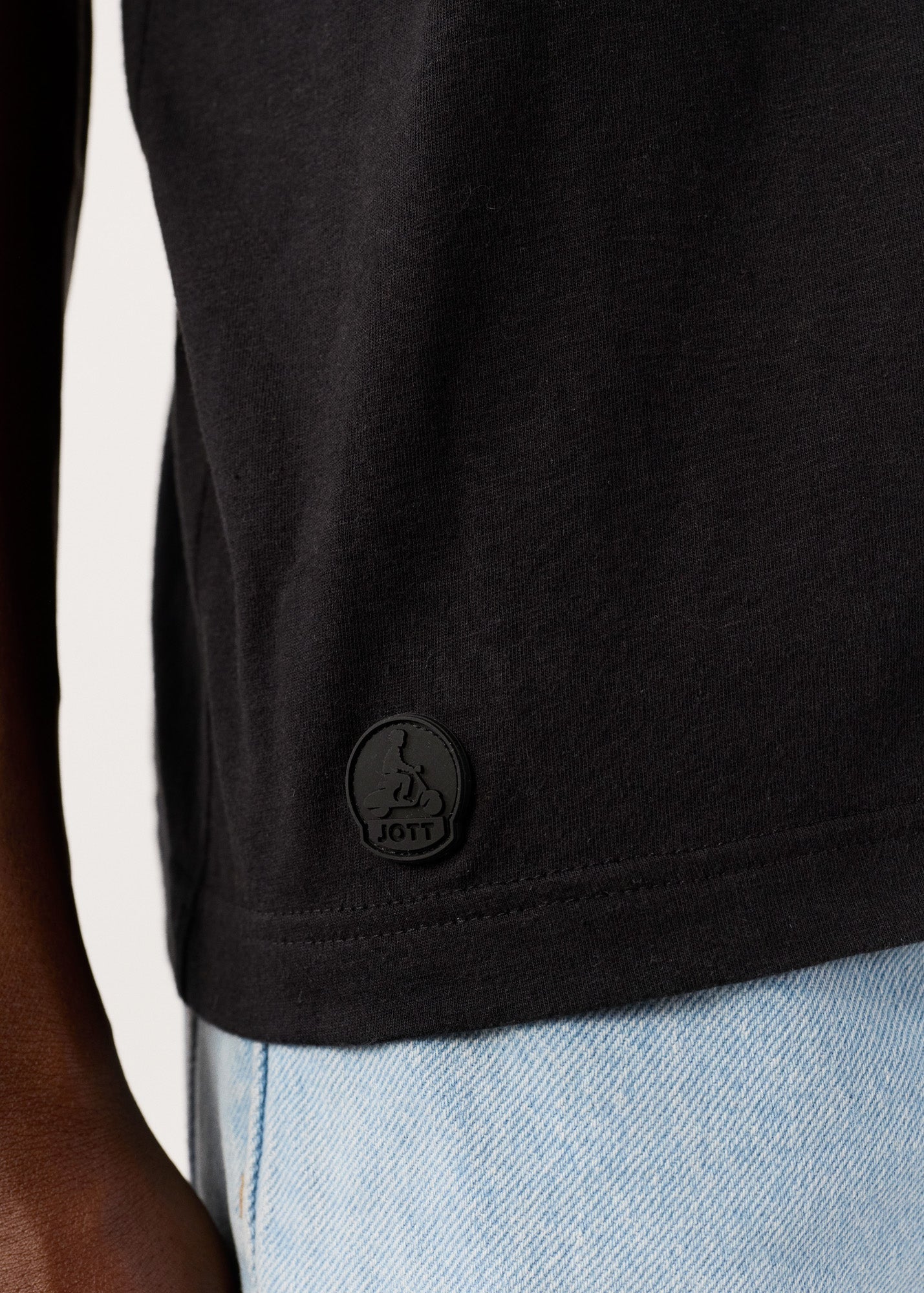 T-Shirt à col rond Noir Petro