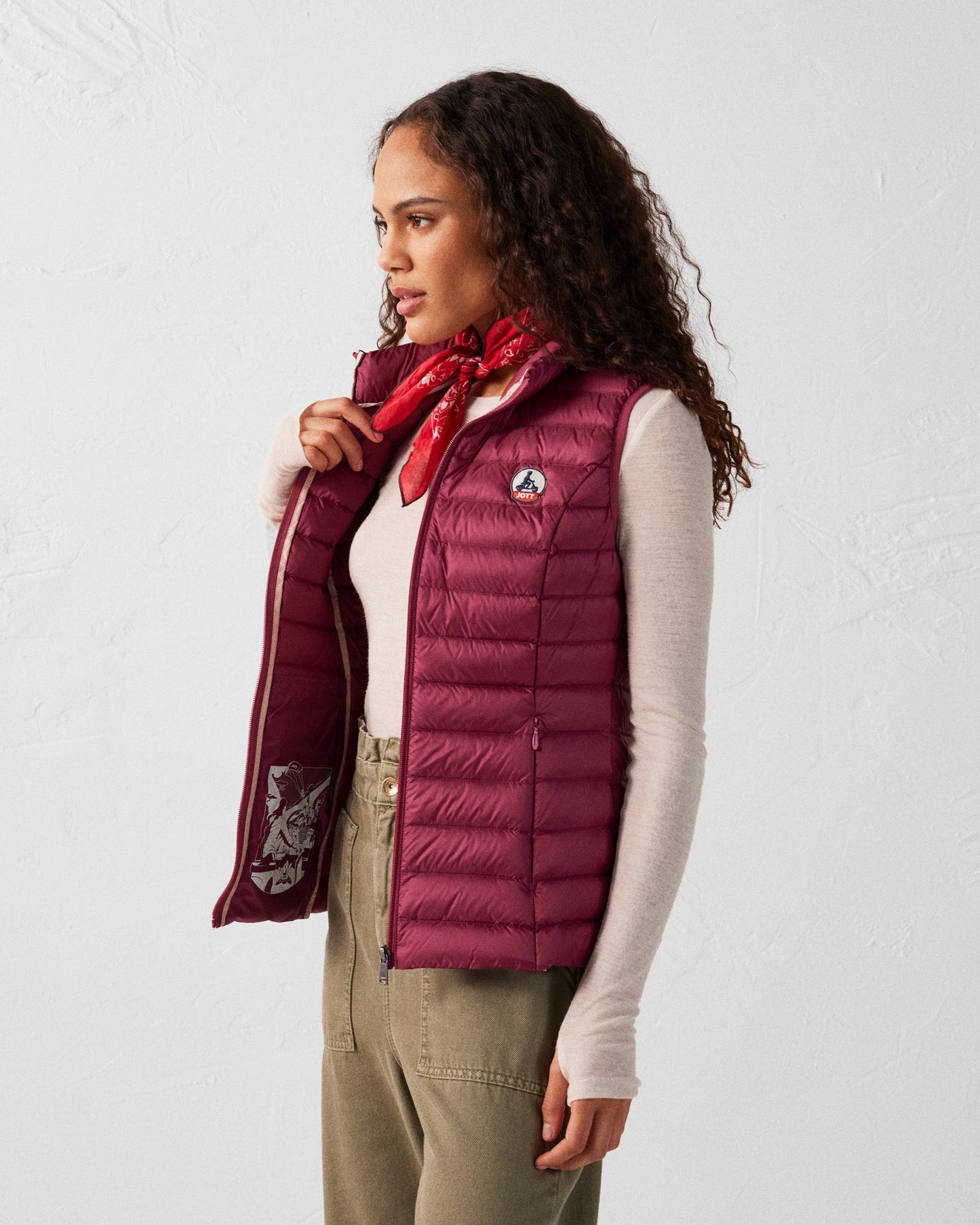 Doudoune légère sans manches Prune Seda