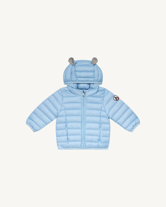 Doudoune à capuche bébé Bleu glacier Mael