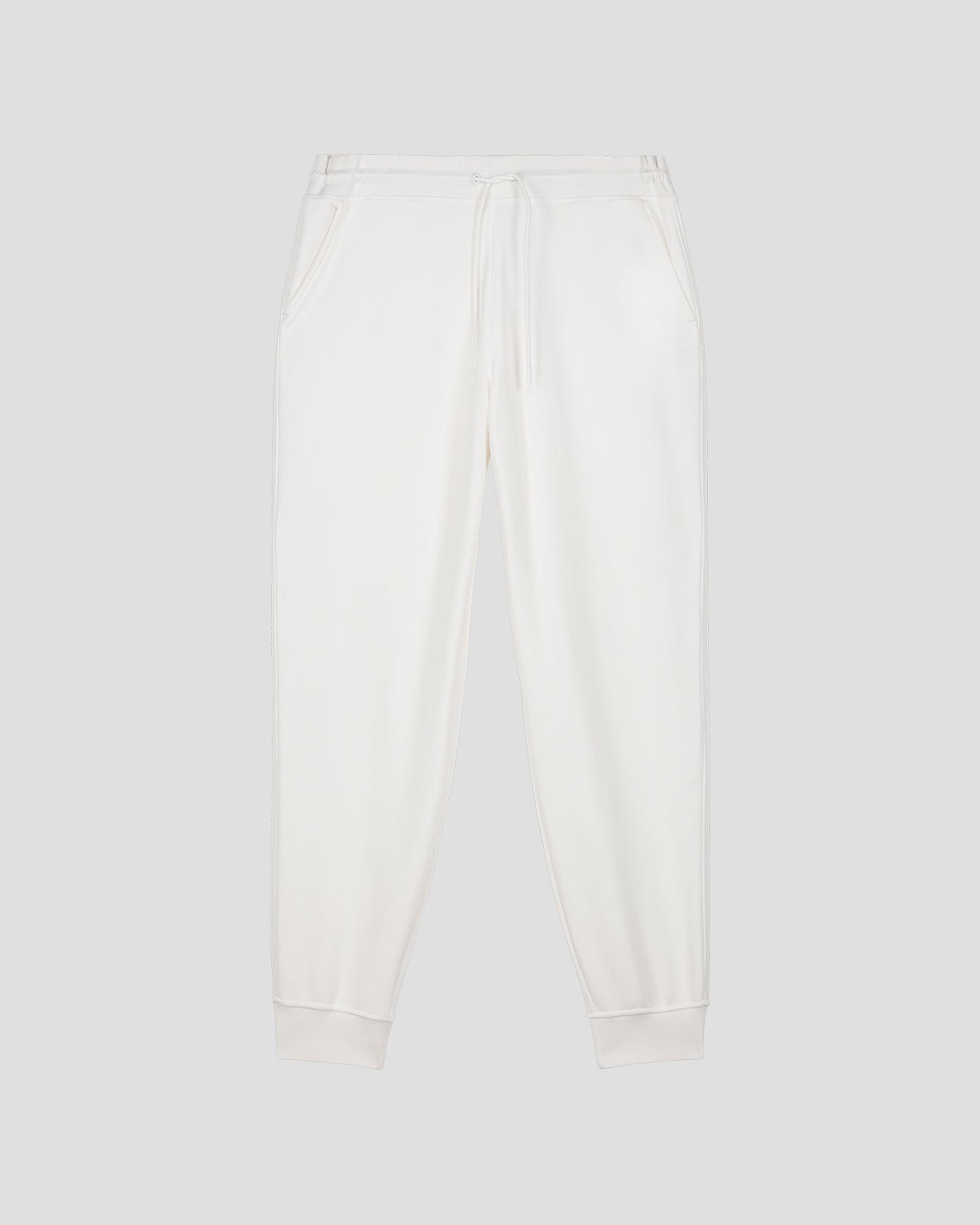 Pantalon de sport en coton Blanc Iris