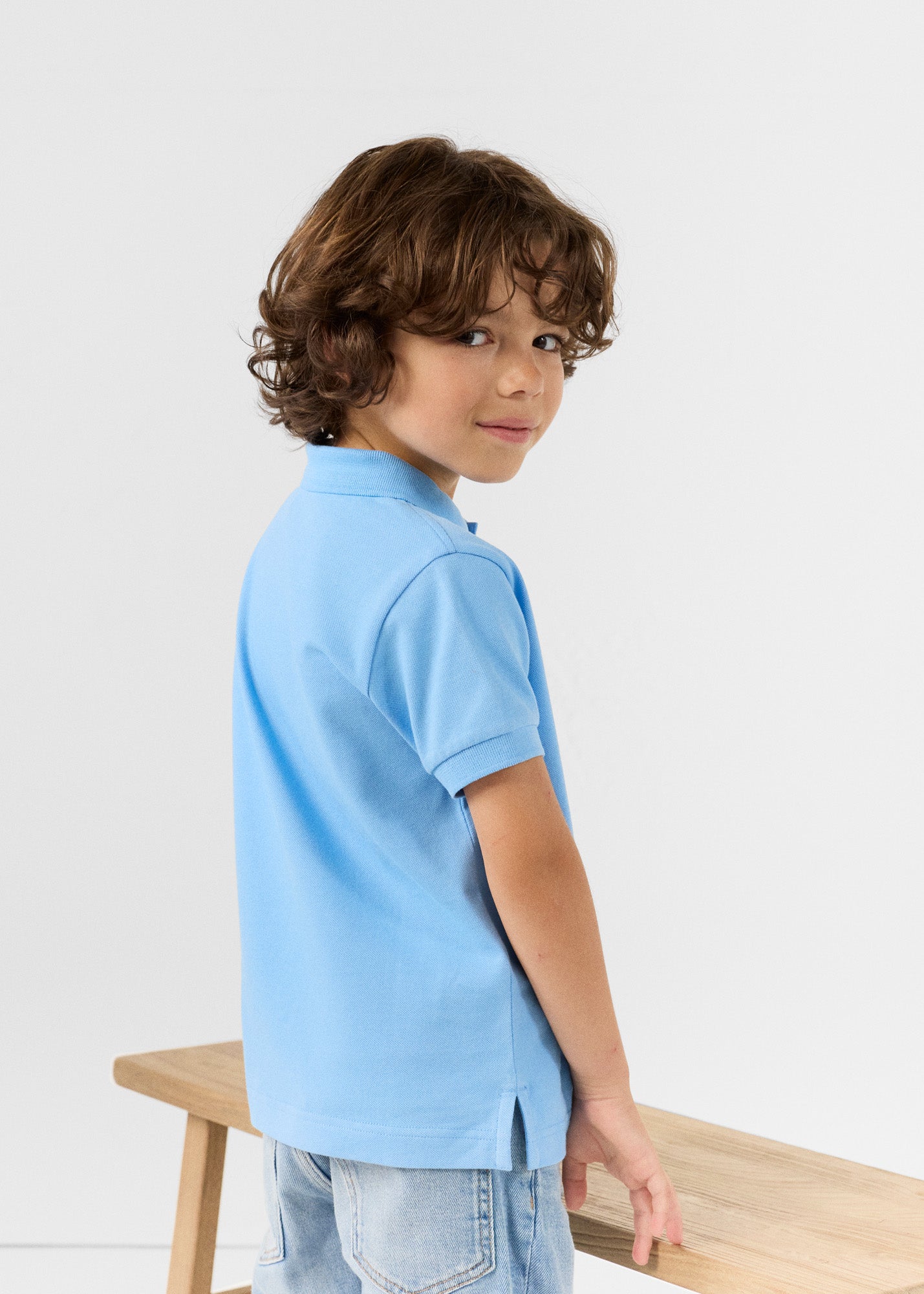 Polo enfant Bleu cristal Enzo