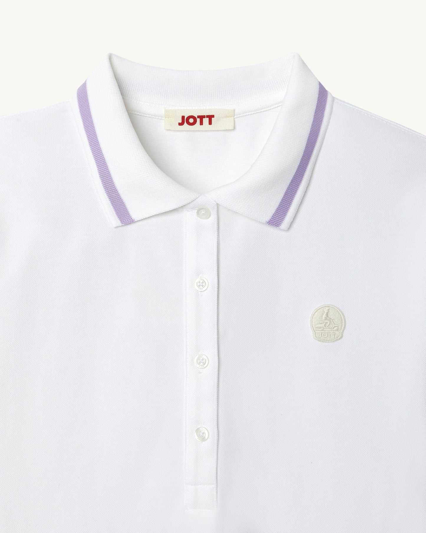 Polo stretch Blanc Gaia