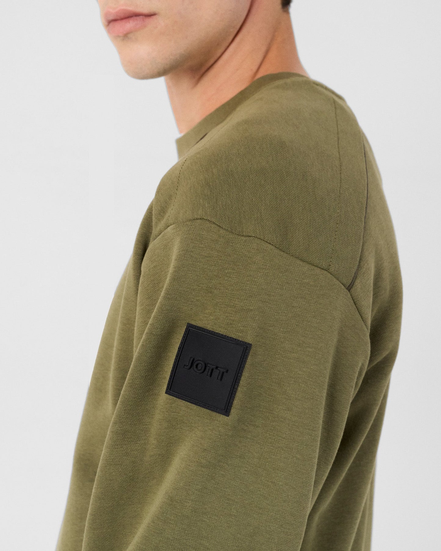 Sweat bimatière col rond Army Alphonse