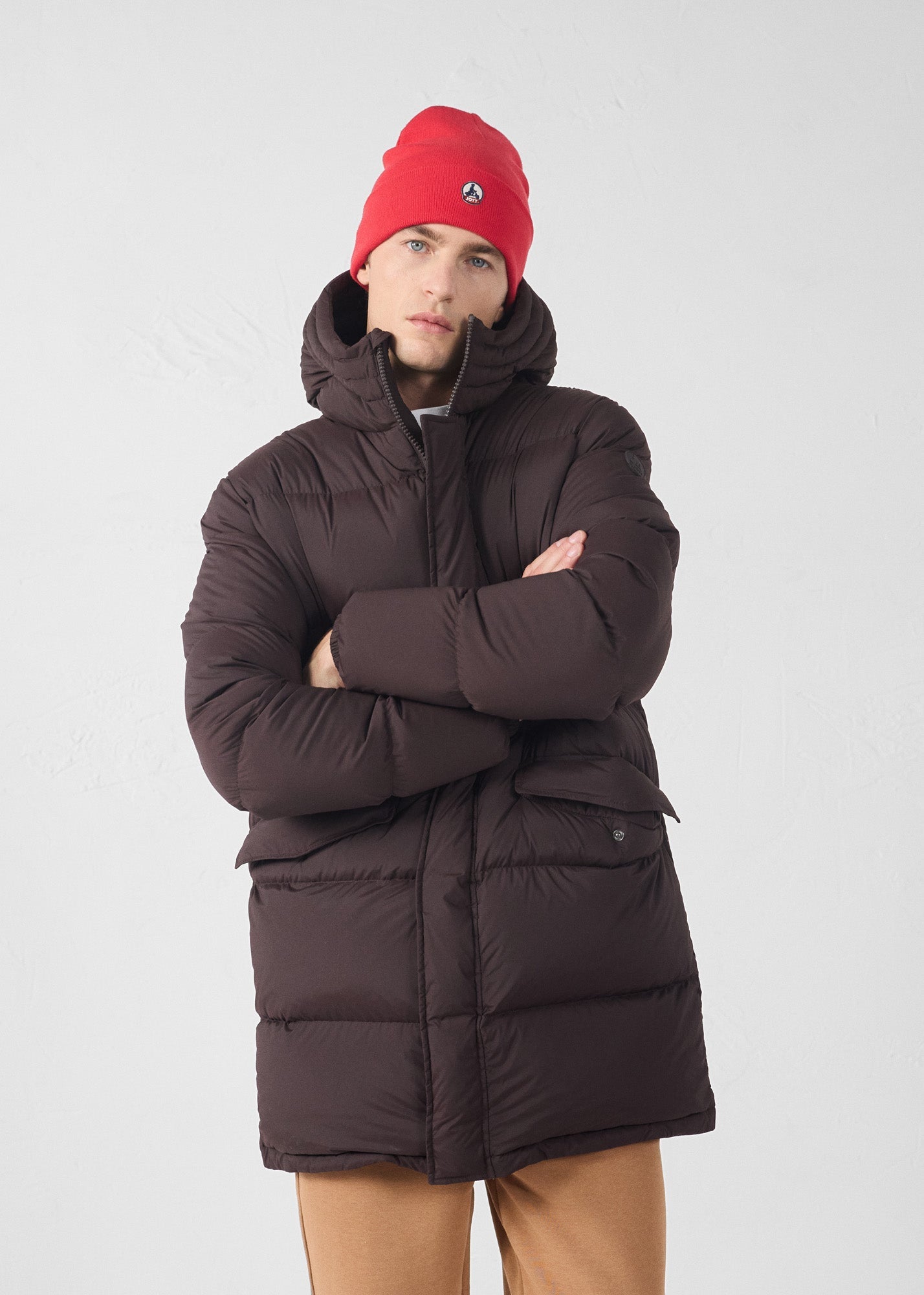 Doudoune Grand Froid stretch mi-longue Café noir Scott