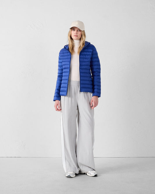 Doudoune légère à capuche Bleu cobalt Cloe