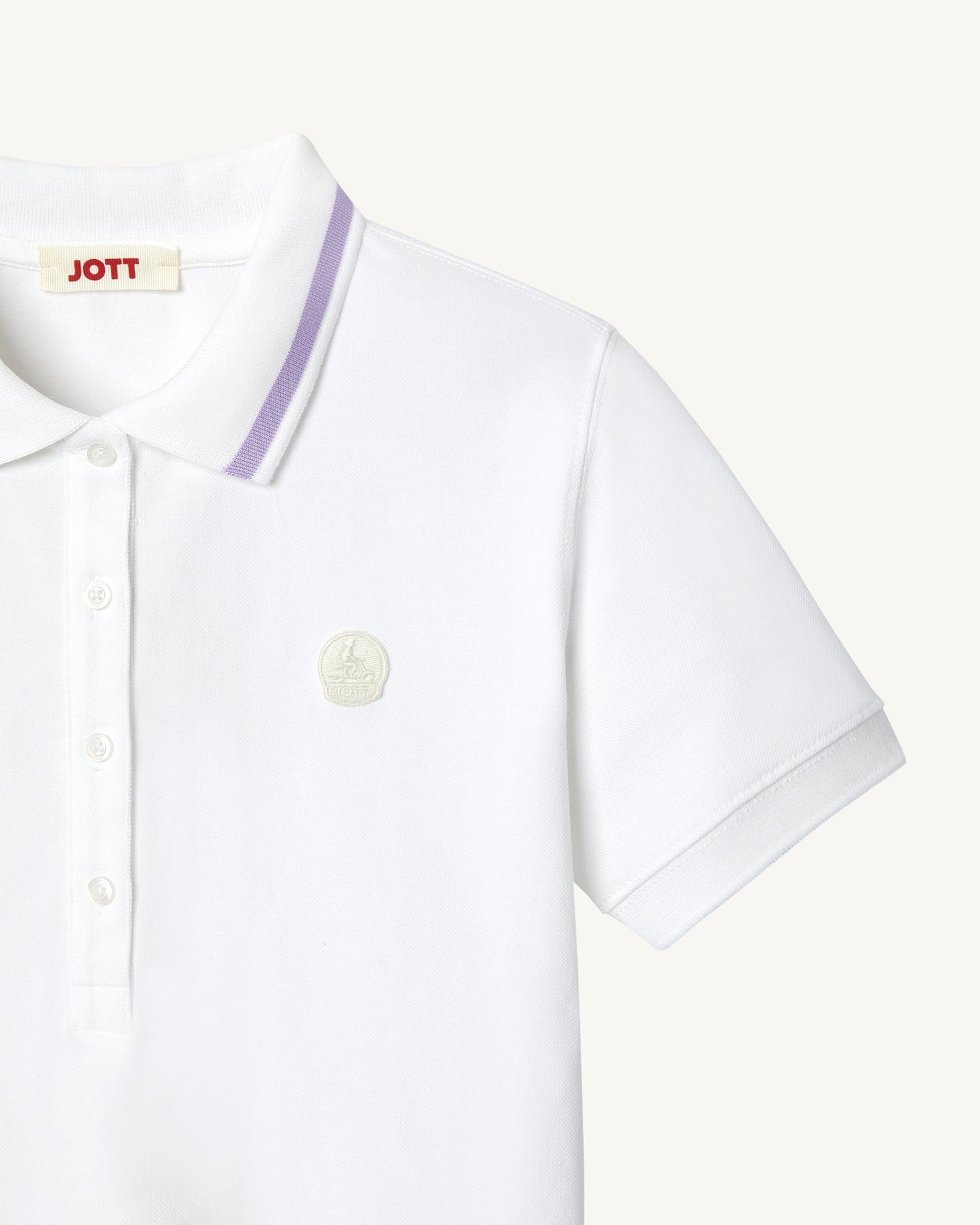 Polo stretch Blanc Gaia